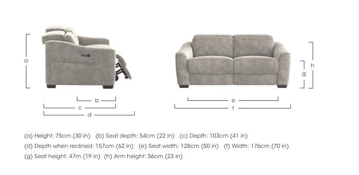 Xavier 2 Seater Fabric Sofa in  on Furniture Village