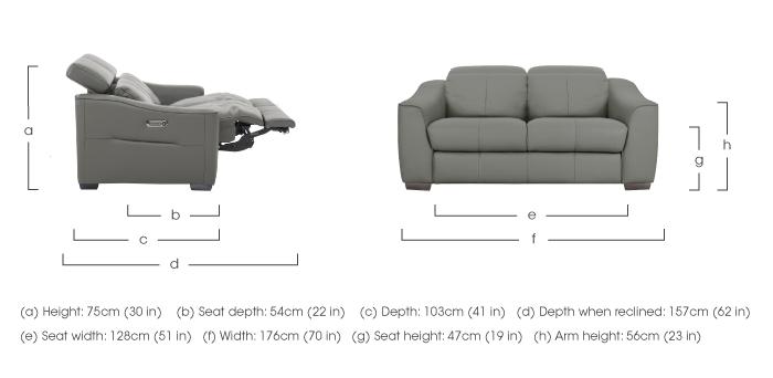 Xavier 2 Seater Leather Sofa in  on Furniture Village