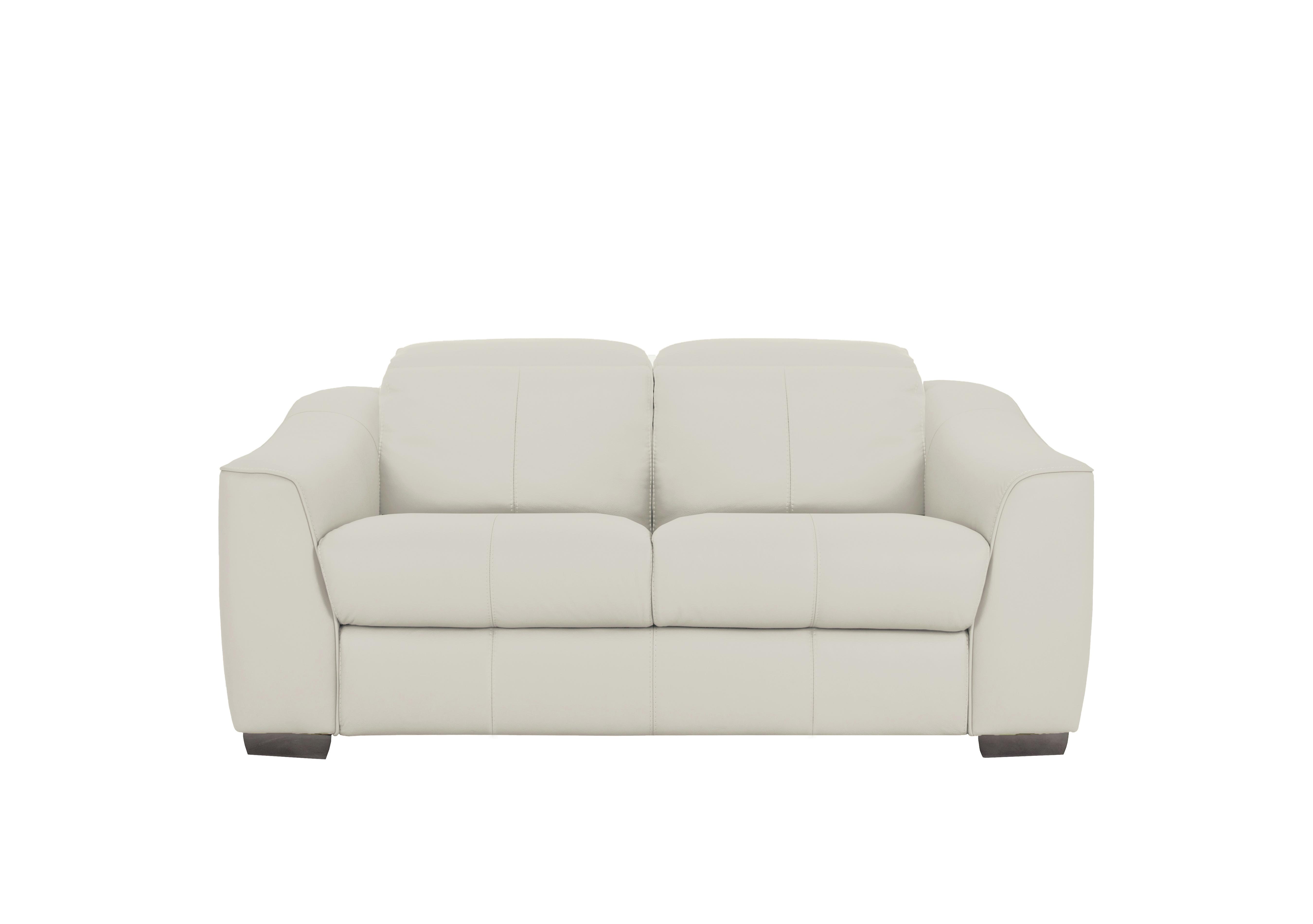 Xavier 2 Seater Leather Sofa in Bv-156e Frost on Furniture Village