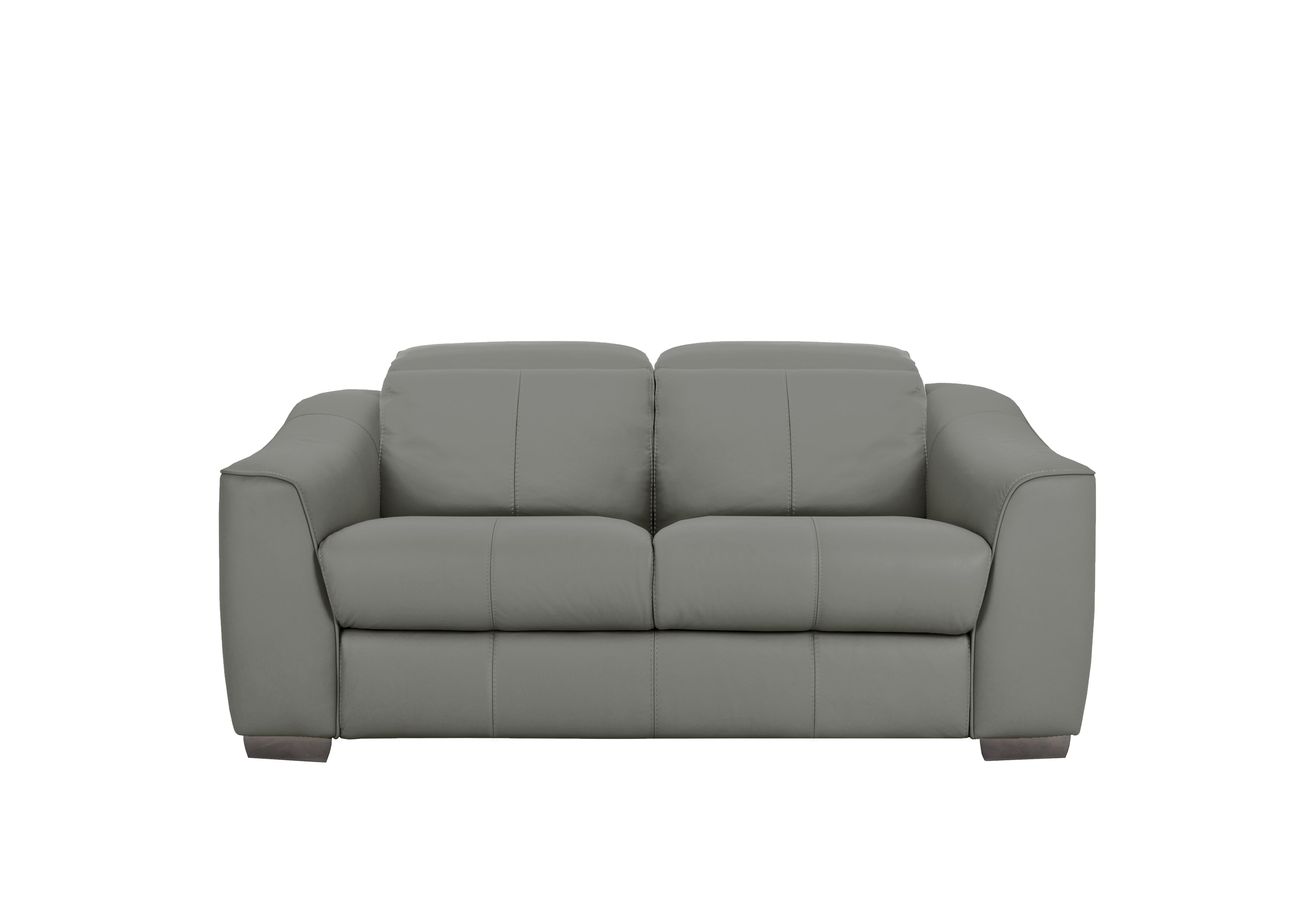 Xavier 2 Seater Leather Sofa in Nc-088e Charcoal Grey on Furniture Village