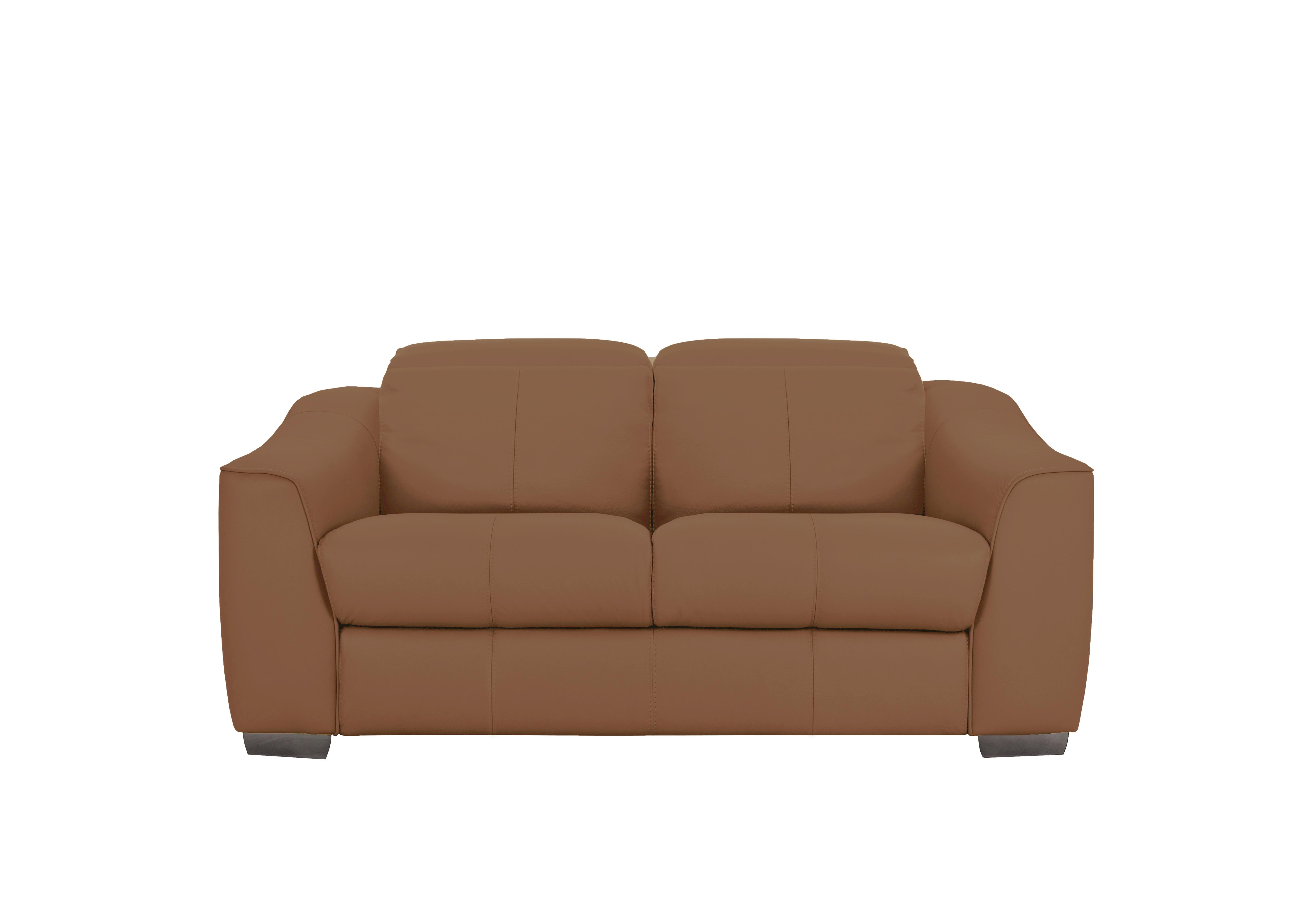 Xavier 2 Seater Leather Sofa in Nc-334e Pecan Brown on Furniture Village