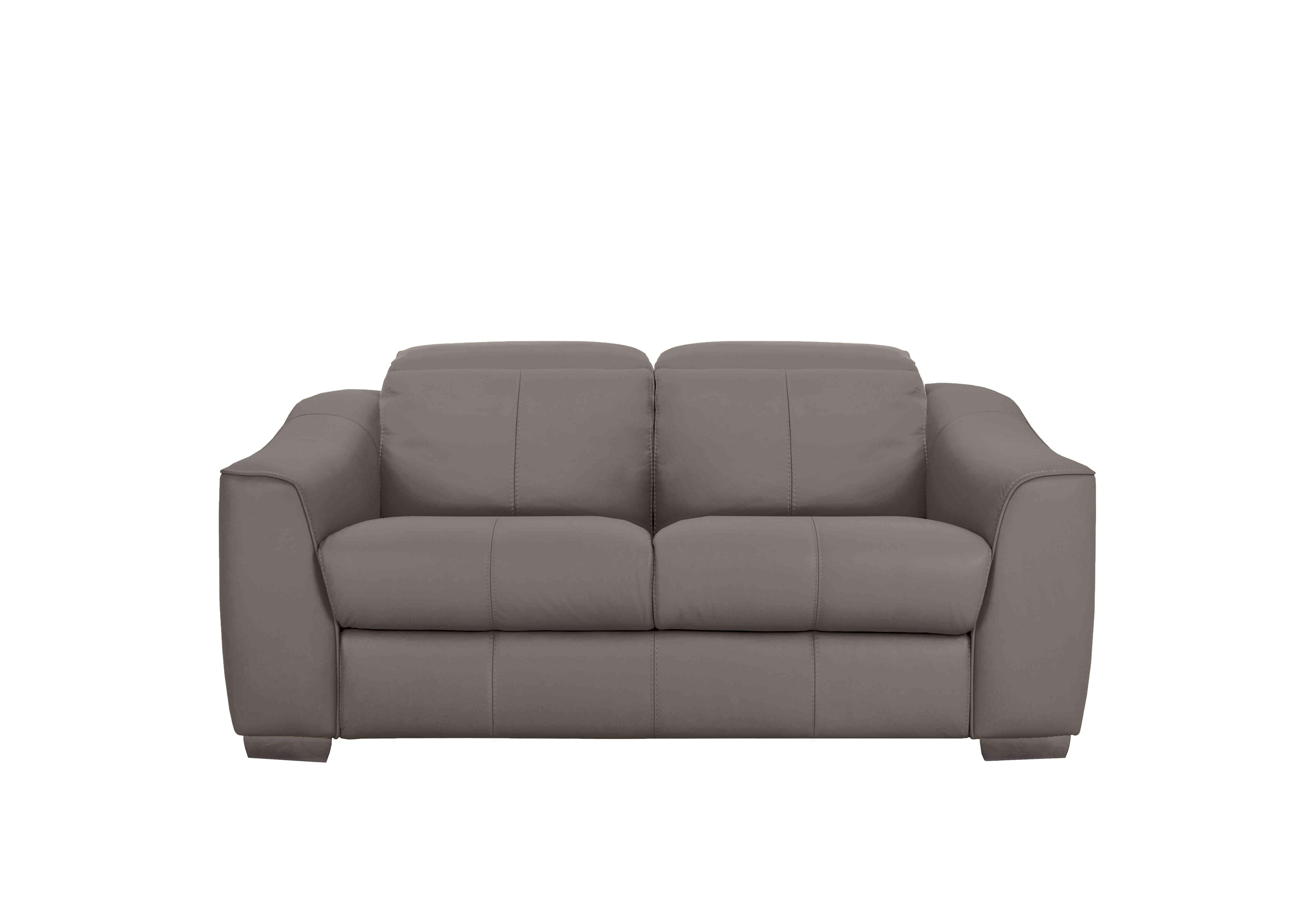 Xavier 2 Seater Leather Sofa in Nw-042e Elephant on Furniture Village