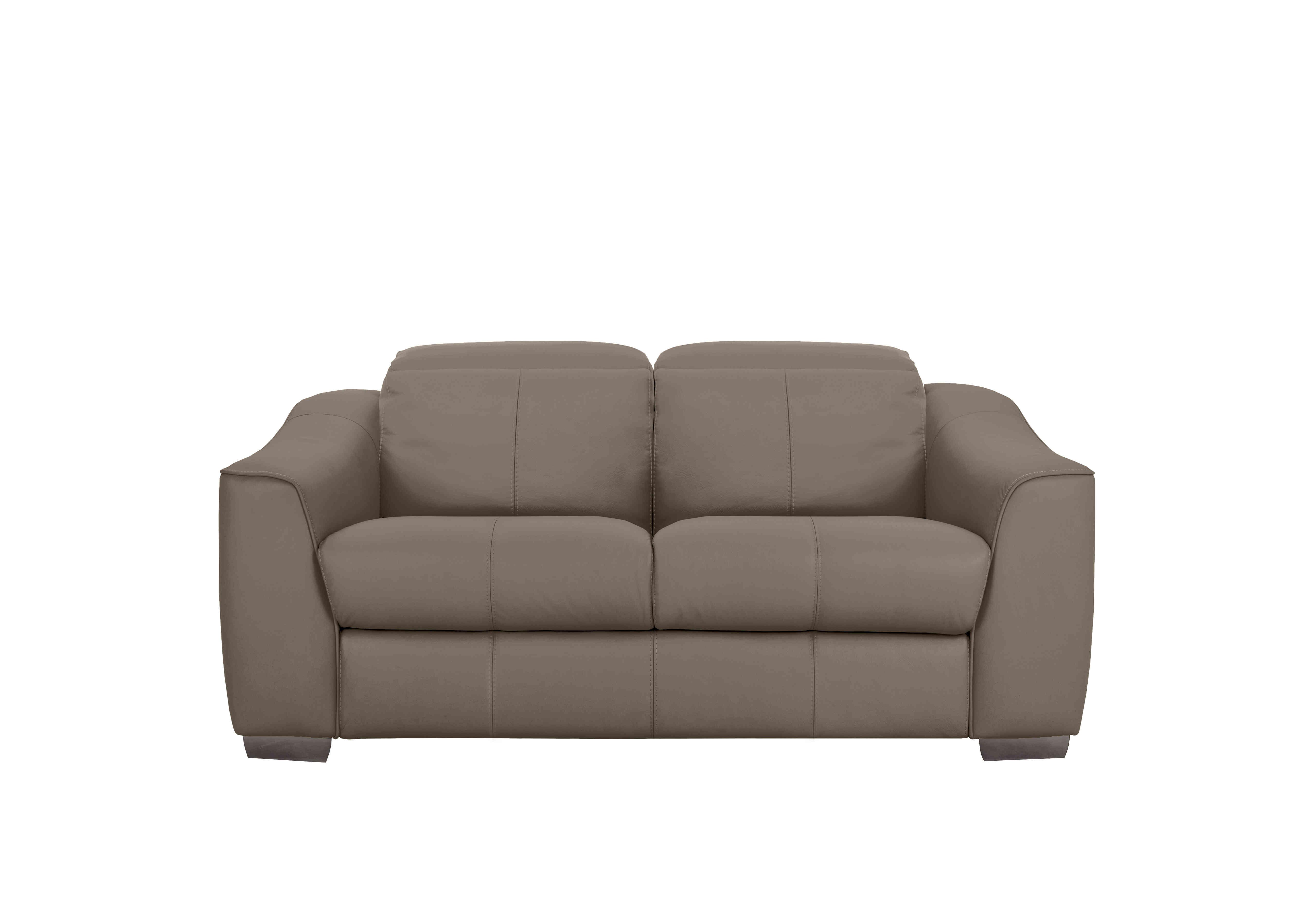 Xavier 2 Seater Leather Sofa in Nw-513e Bark on Furniture Village