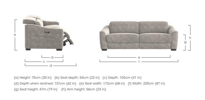 Xavier 3 Seater Fabric Sofa in  on Furniture Village