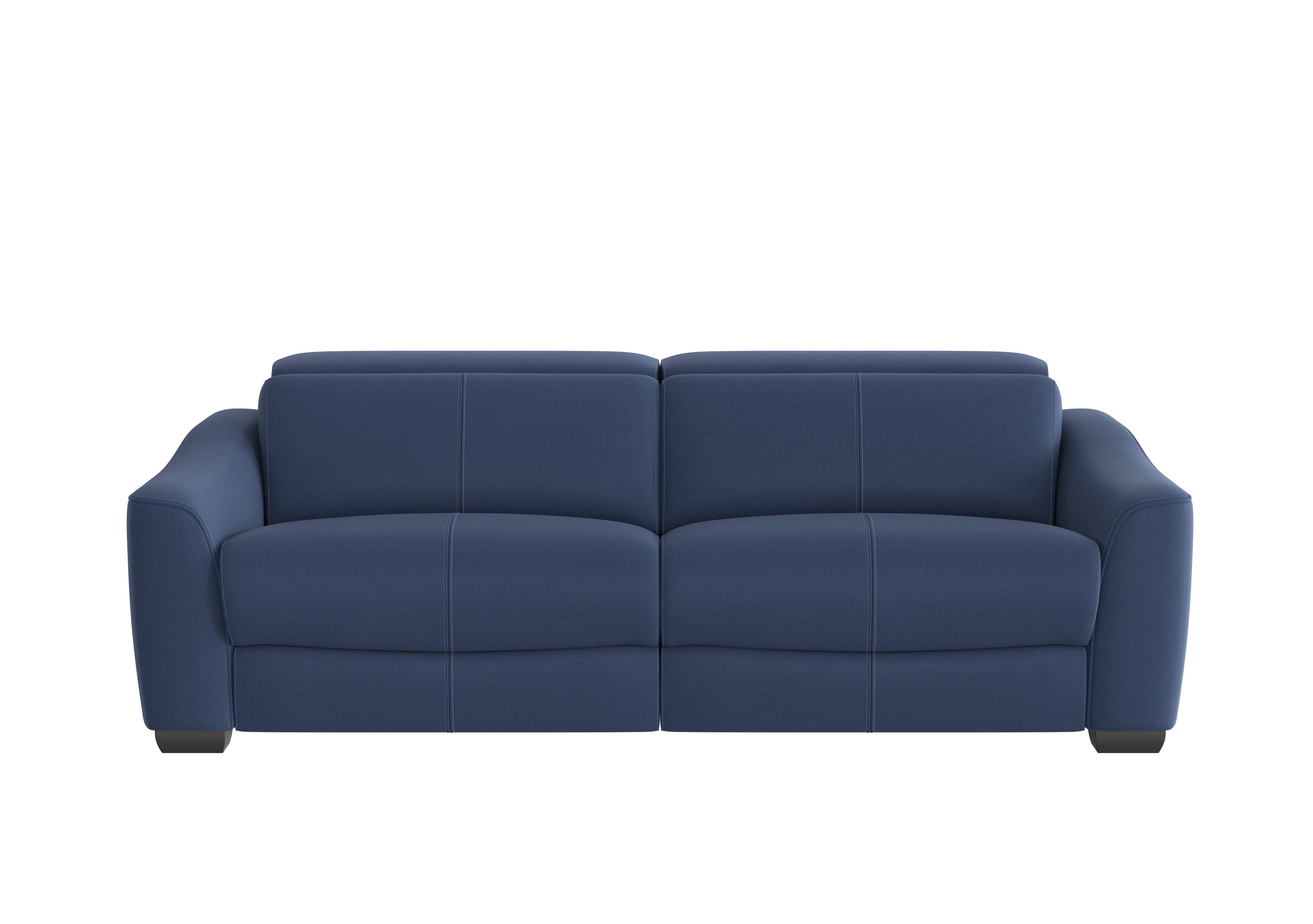 Xavier 3 Seater Fabric Sofa in Bfa-Blj-R10 Blue on Furniture Village