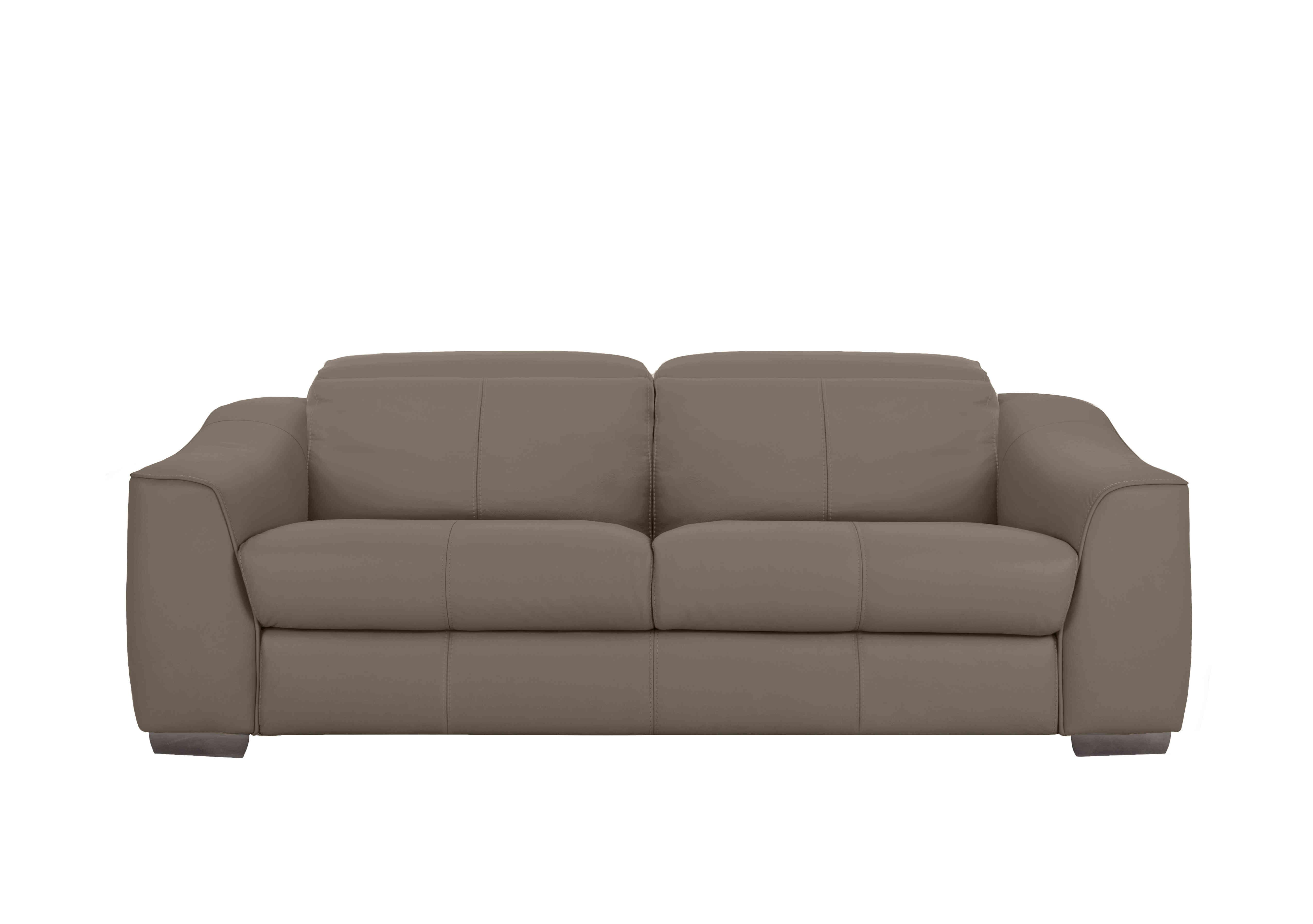 Xavier 3 Seater Leather Sofa in Nw-513e Bark on Furniture Village