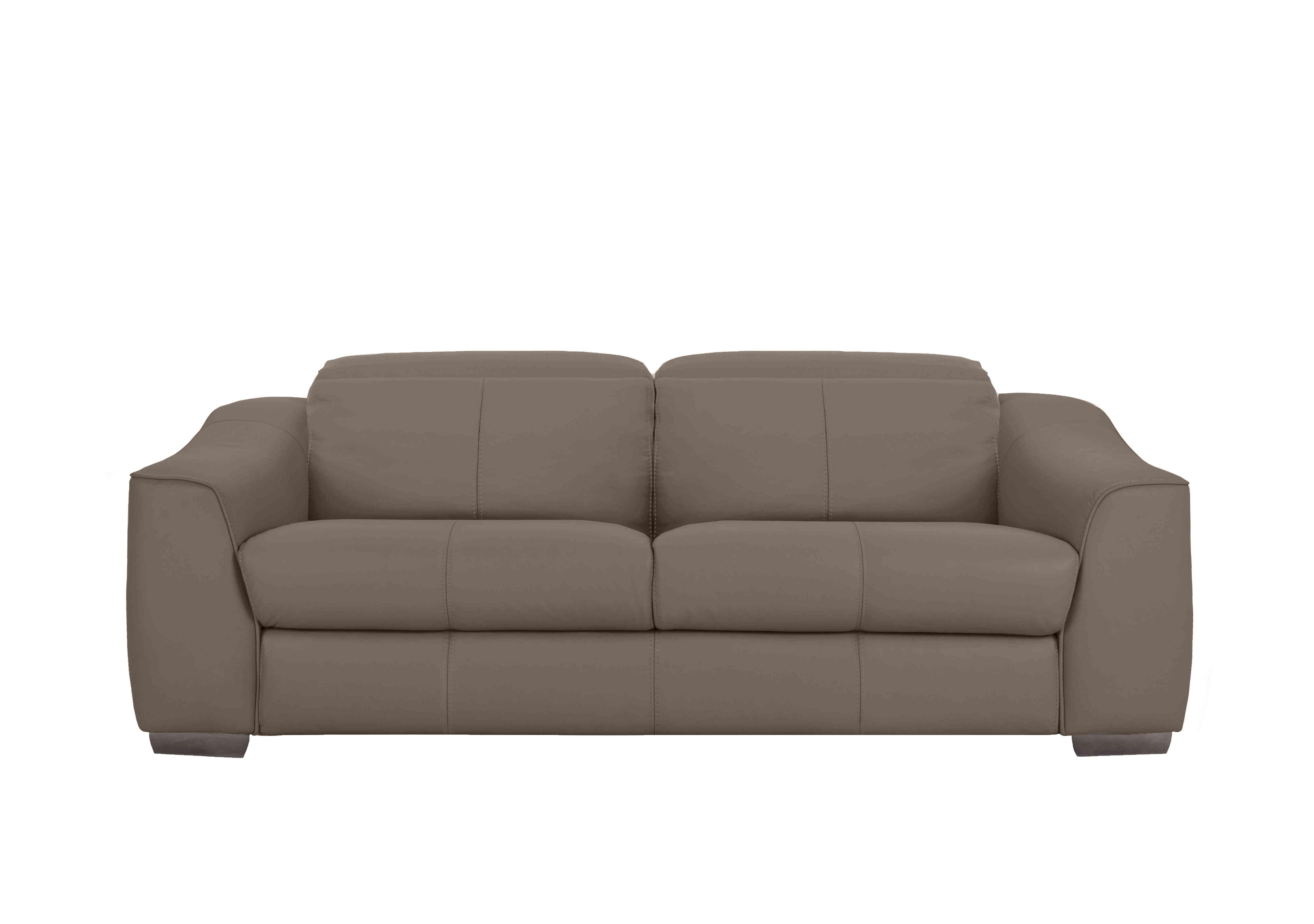 Xavier 3 Seater Leather Sofa in Nw-586e Fawn on Furniture Village