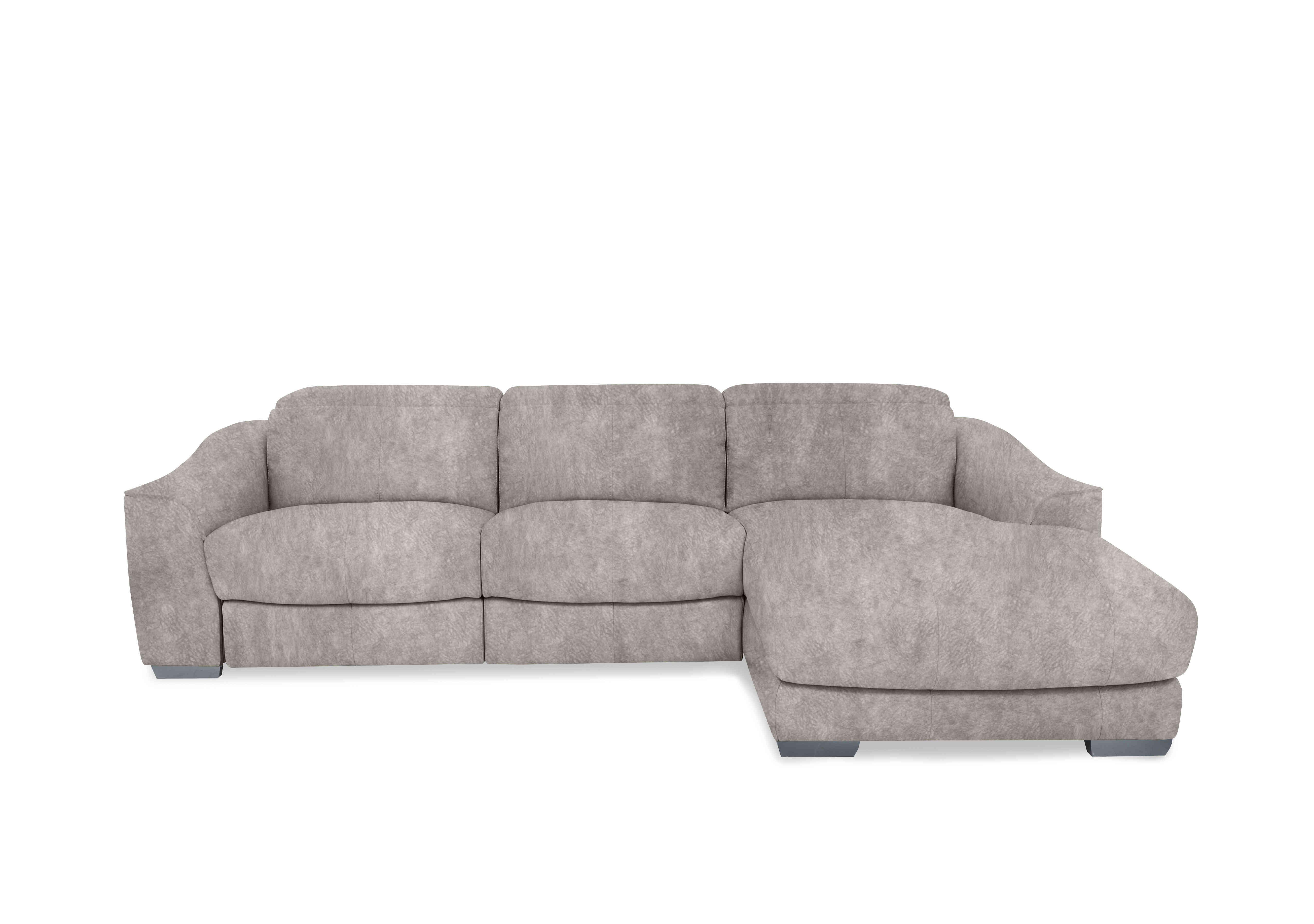 Xavier Fabric Double Power Recliner Chaise End Sofa with Power Headrests in Bfa-Bnn-R28 Grey on Furniture Village