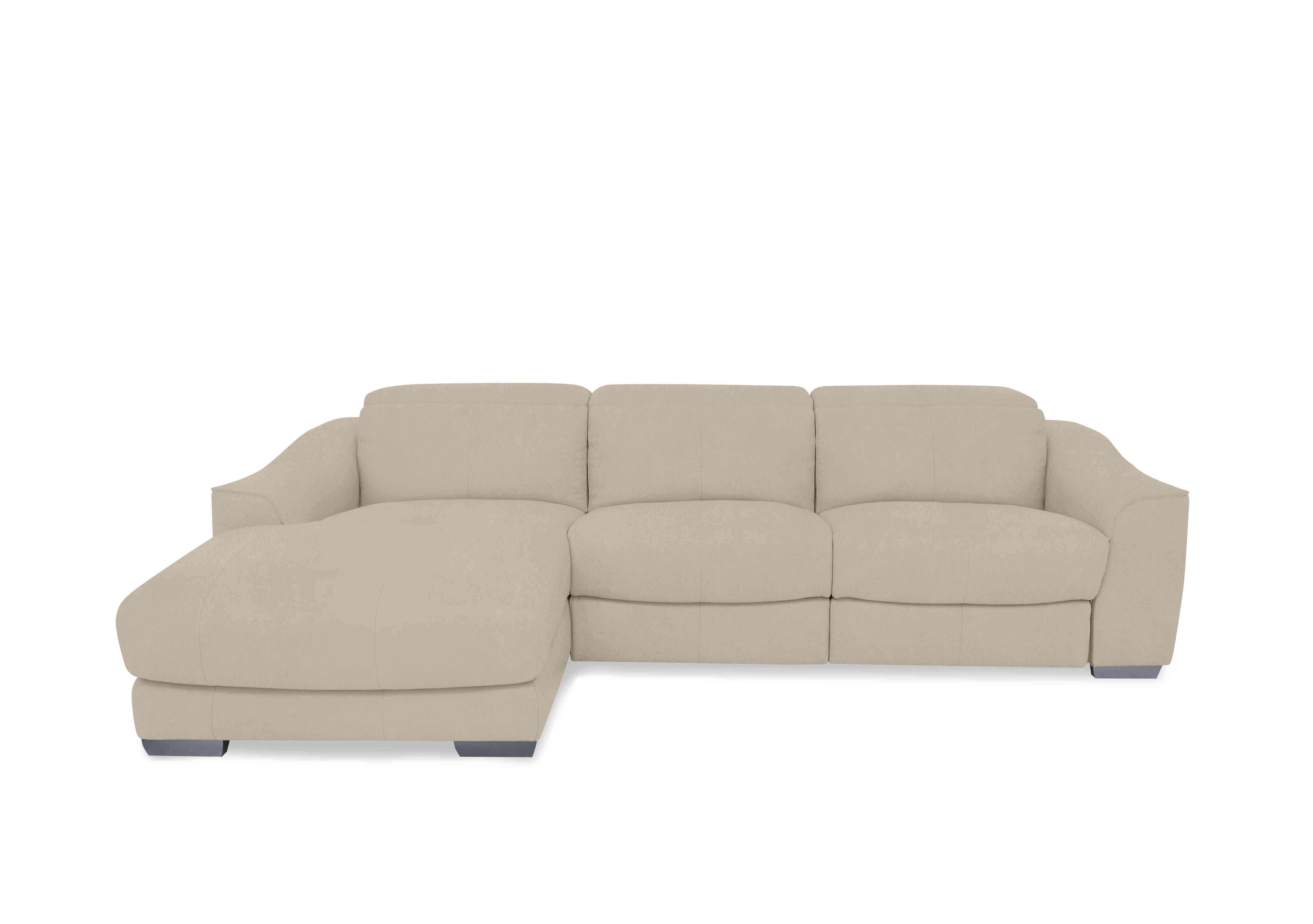 Xavier Fabric Double Power Recliner Chaise End Sofa with Power Headrests in Bfa-Raf-R20 Oatmeal on Furniture Village