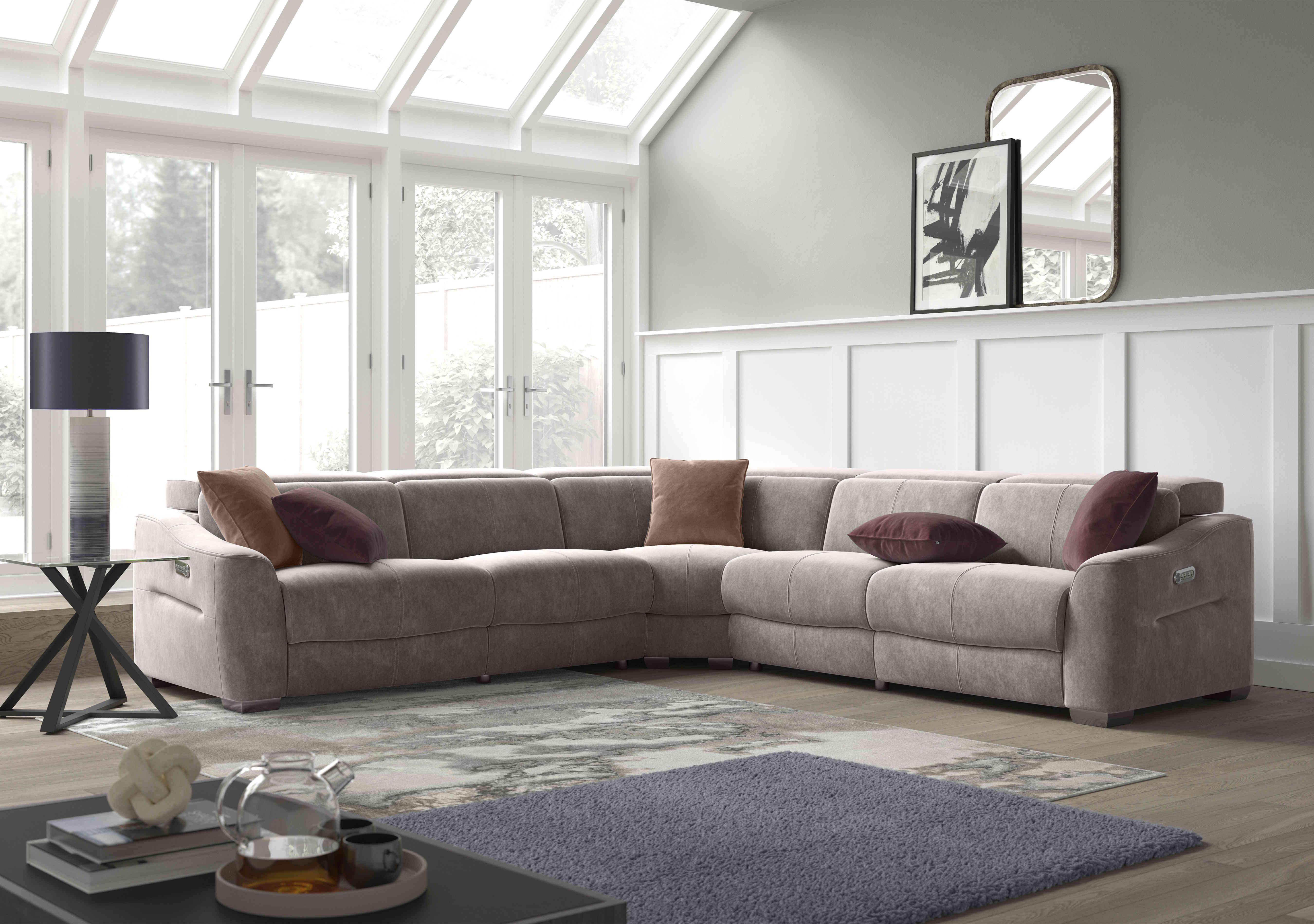 Xavier Fabric Large Corner Sofa in  on Furniture Village
