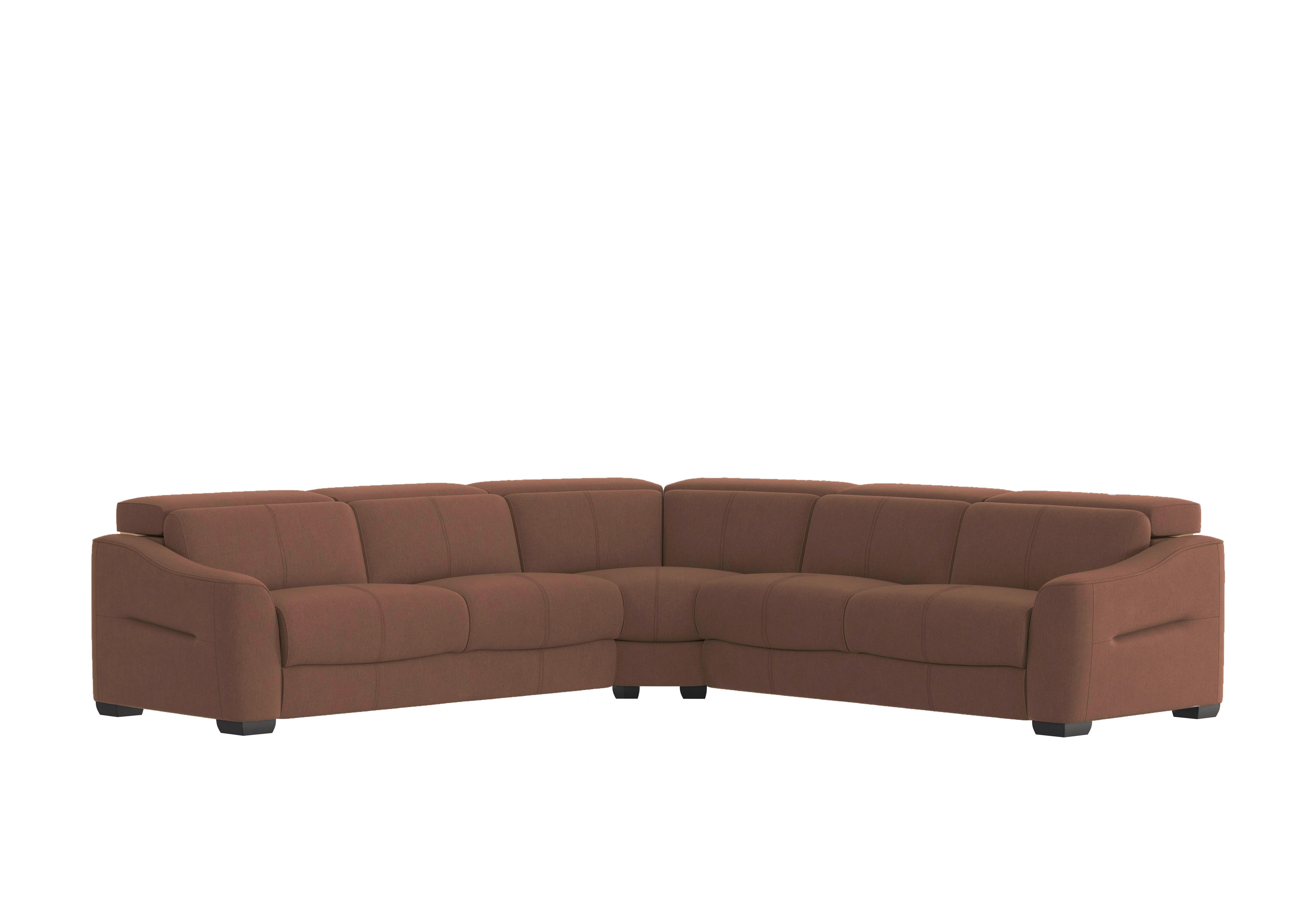 Xavier Fabric Large Corner Sofa in Bfa-Blj-R05 Dark Taupe on Furniture Village