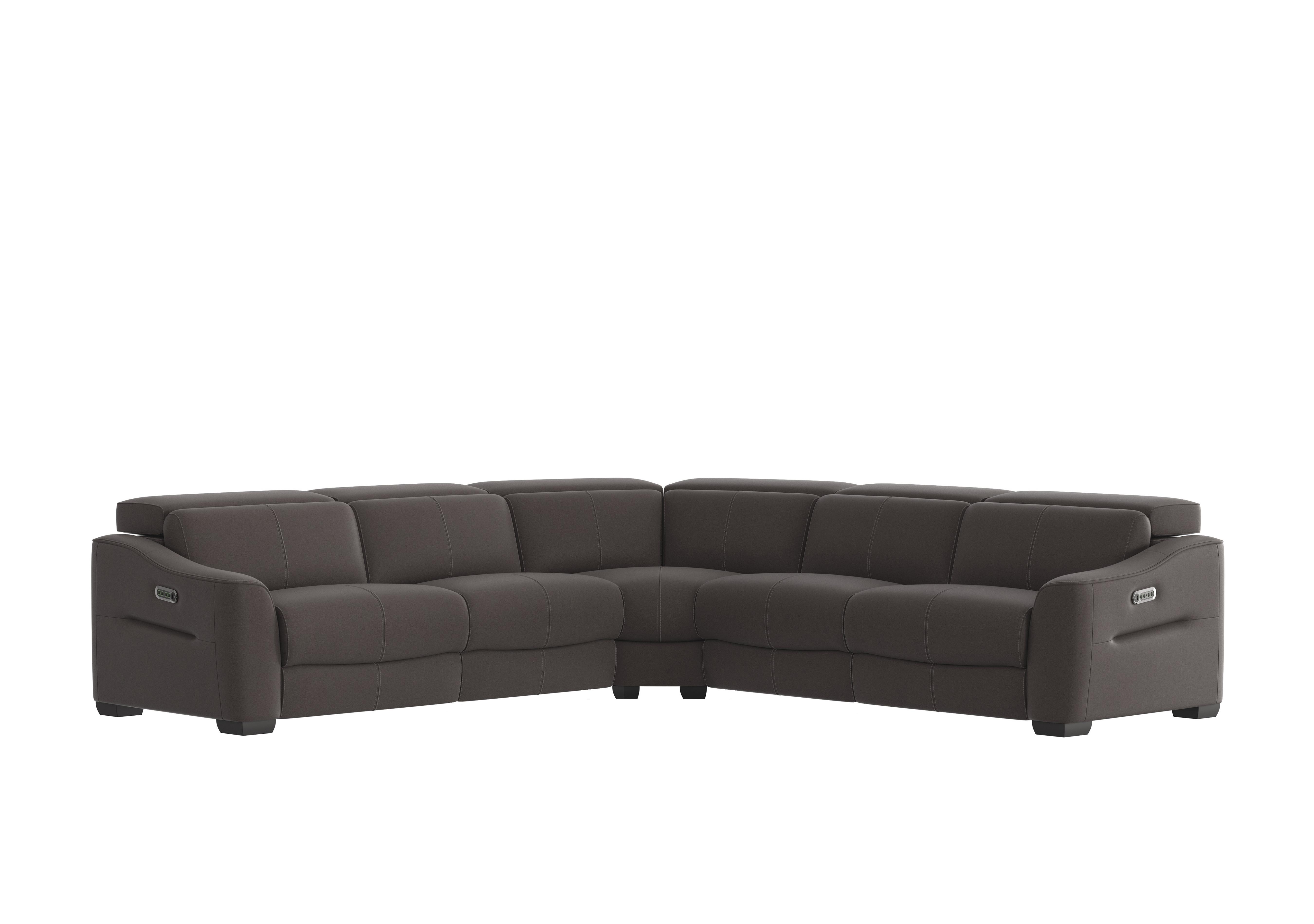 Xavier Fabric Large Corner Sofa in Bfa-Blj-R16 Grey on Furniture Village