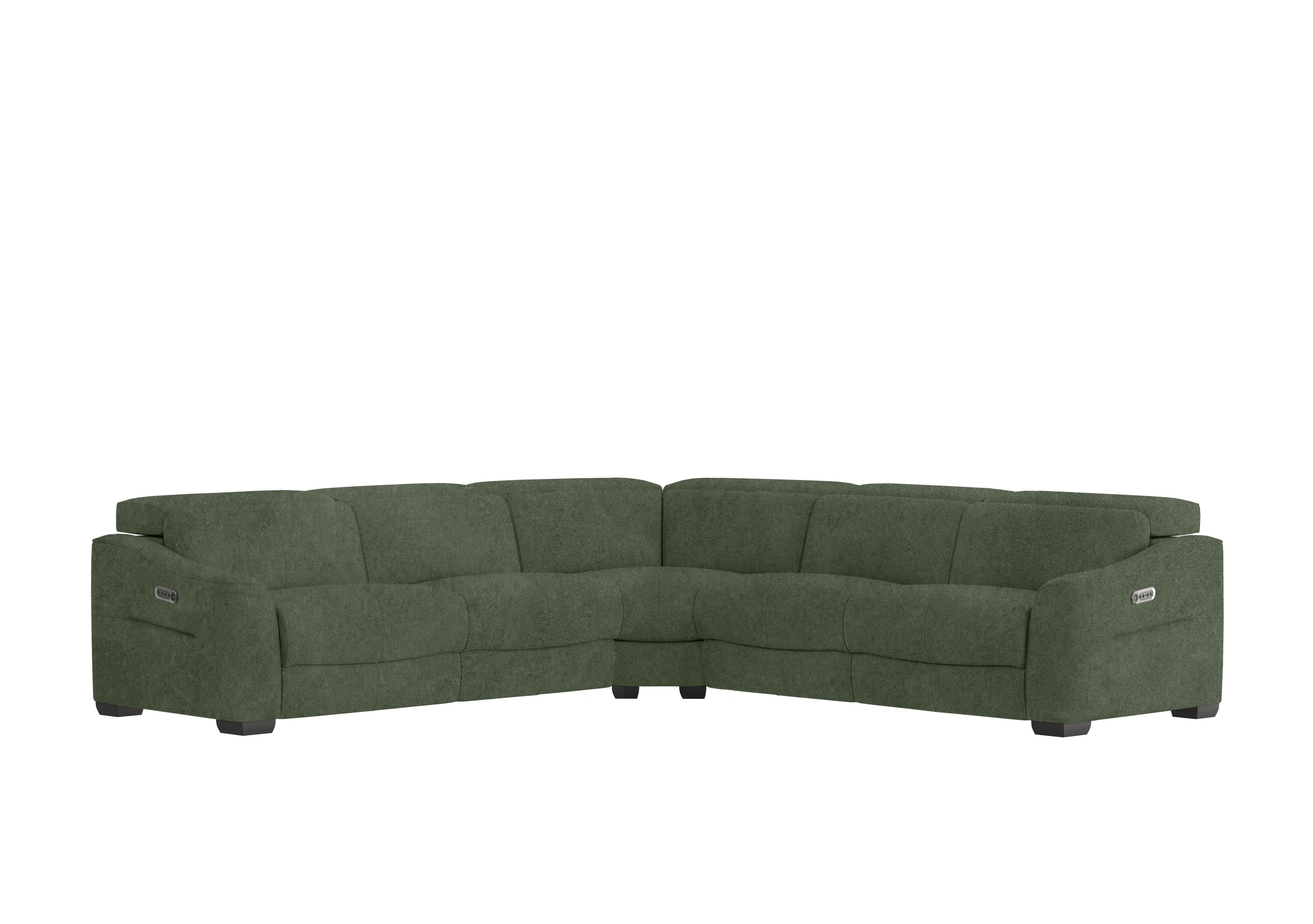 Xavier Fabric Large Corner Sofa in Bfa-Ori-R12 Olive on Furniture Village