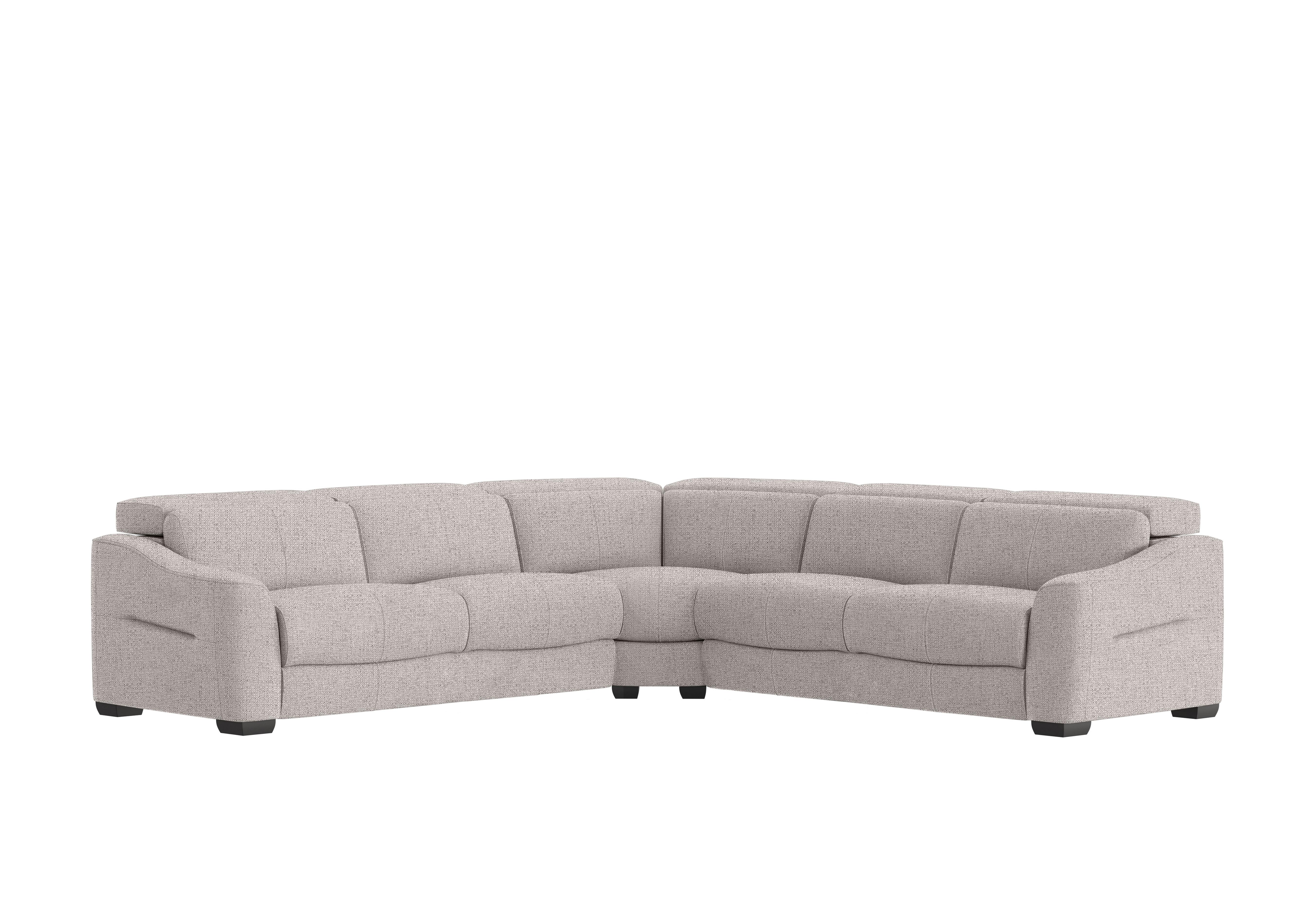 Xavier Fabric Large Corner Sofa in Fab-Mil-R120 Mink on Furniture Village