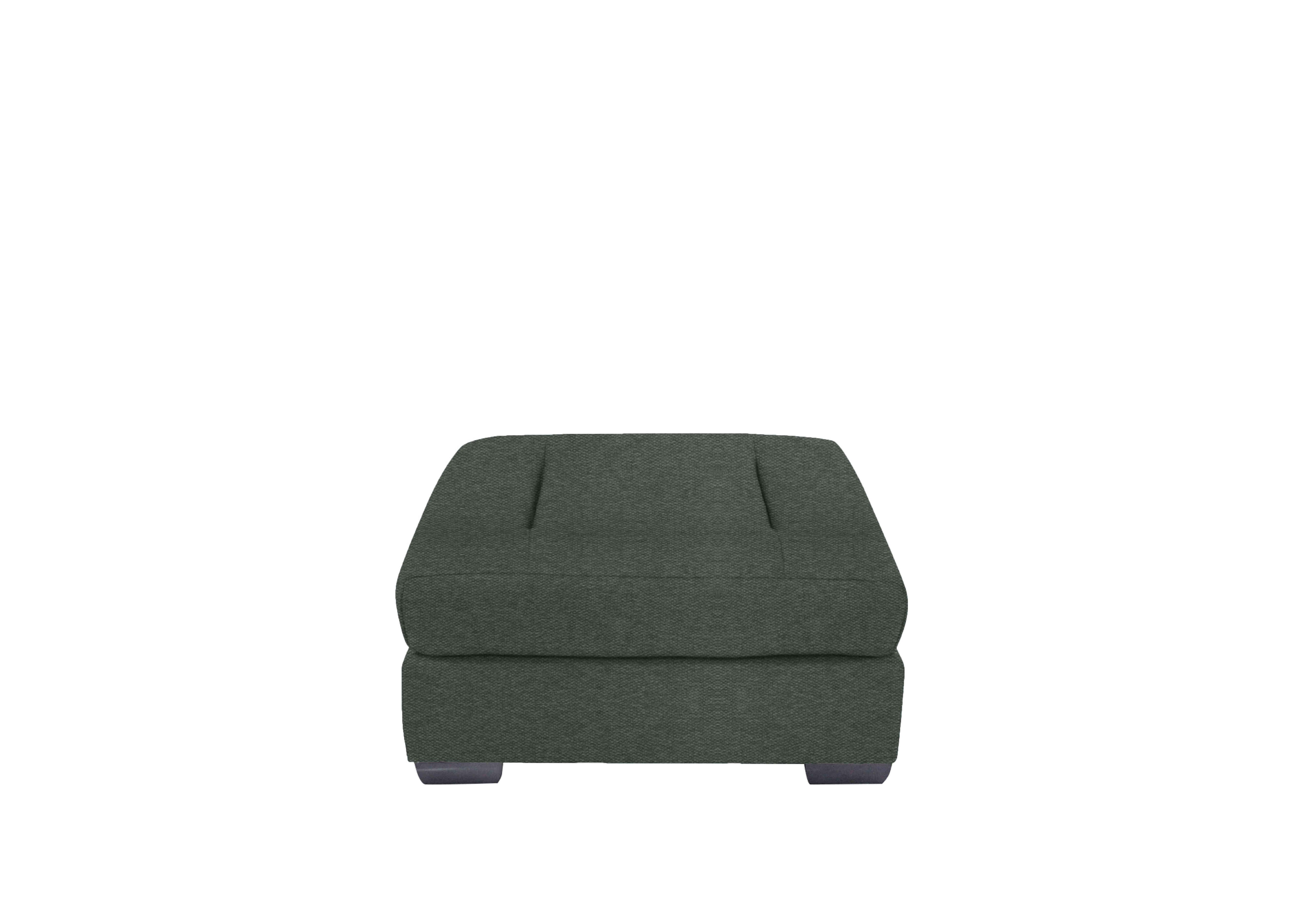Xavier Fabric Stool in Fab-Ska-R48 Moss Green on Furniture Village