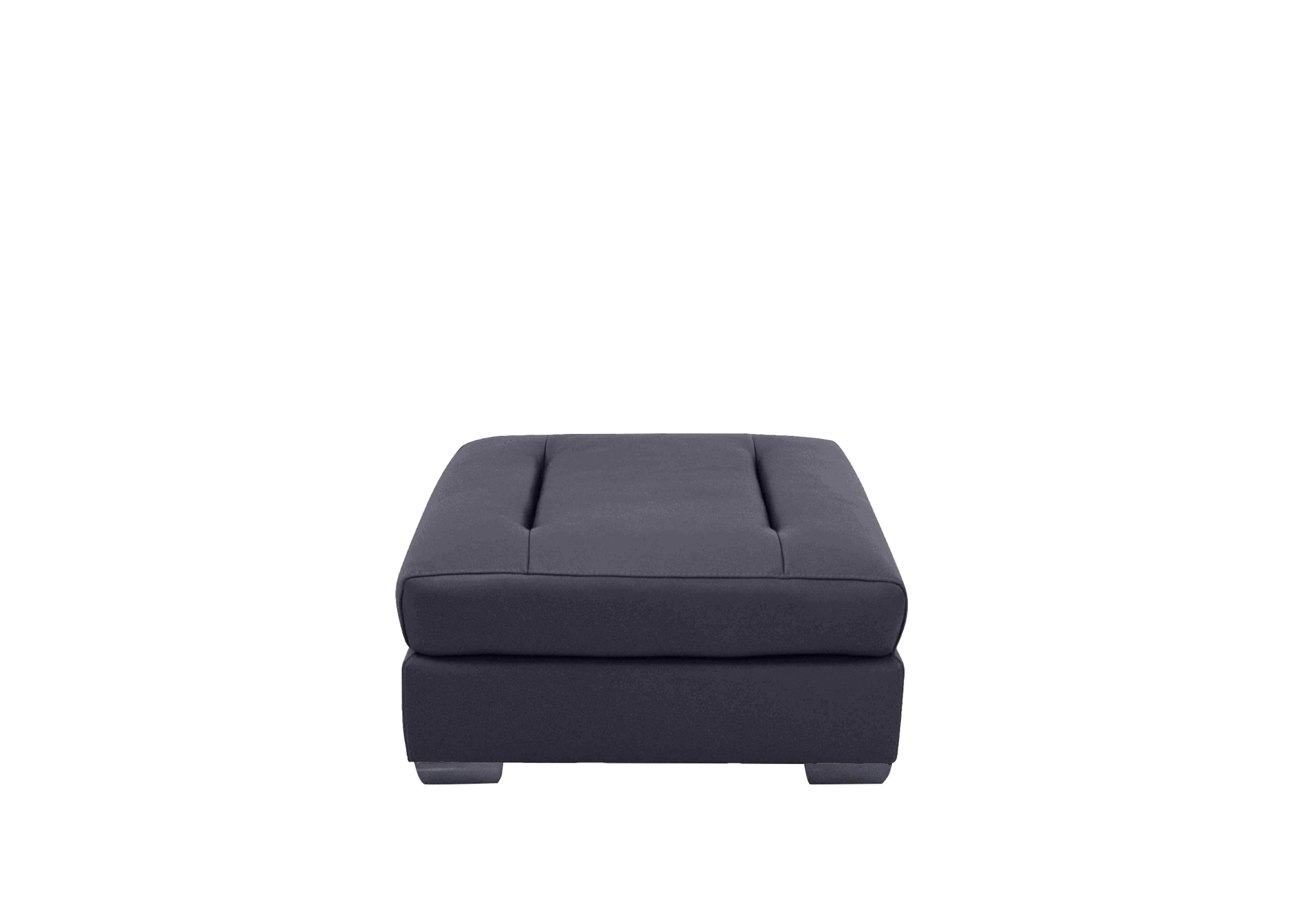 Xavier Leather Stool in Hw-887c Black on Furniture Village