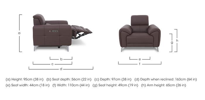 Vino Leather Chair in  on Furniture Village