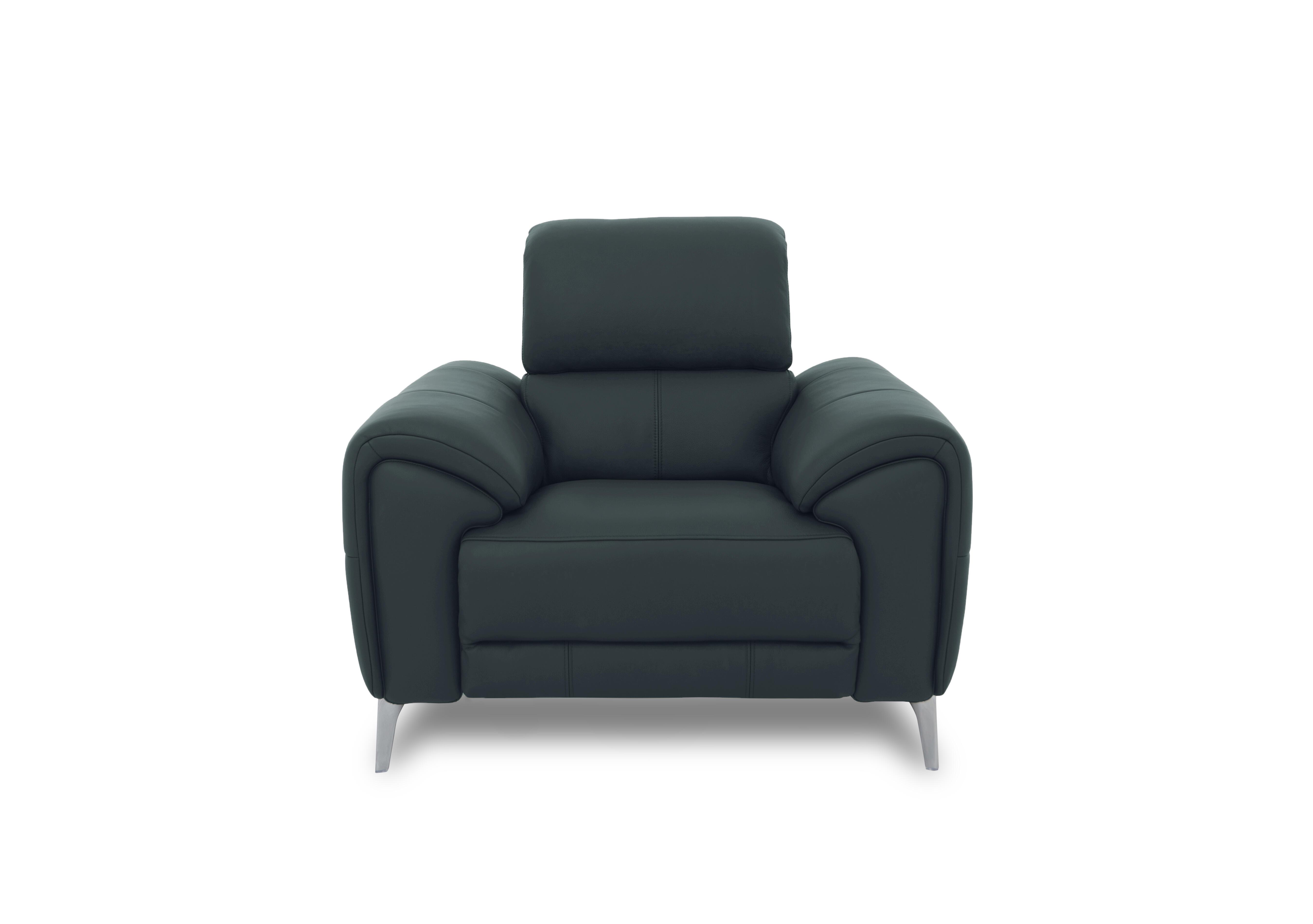 Vino Leather Chair in Cat-40/09 Peacock on Furniture Village