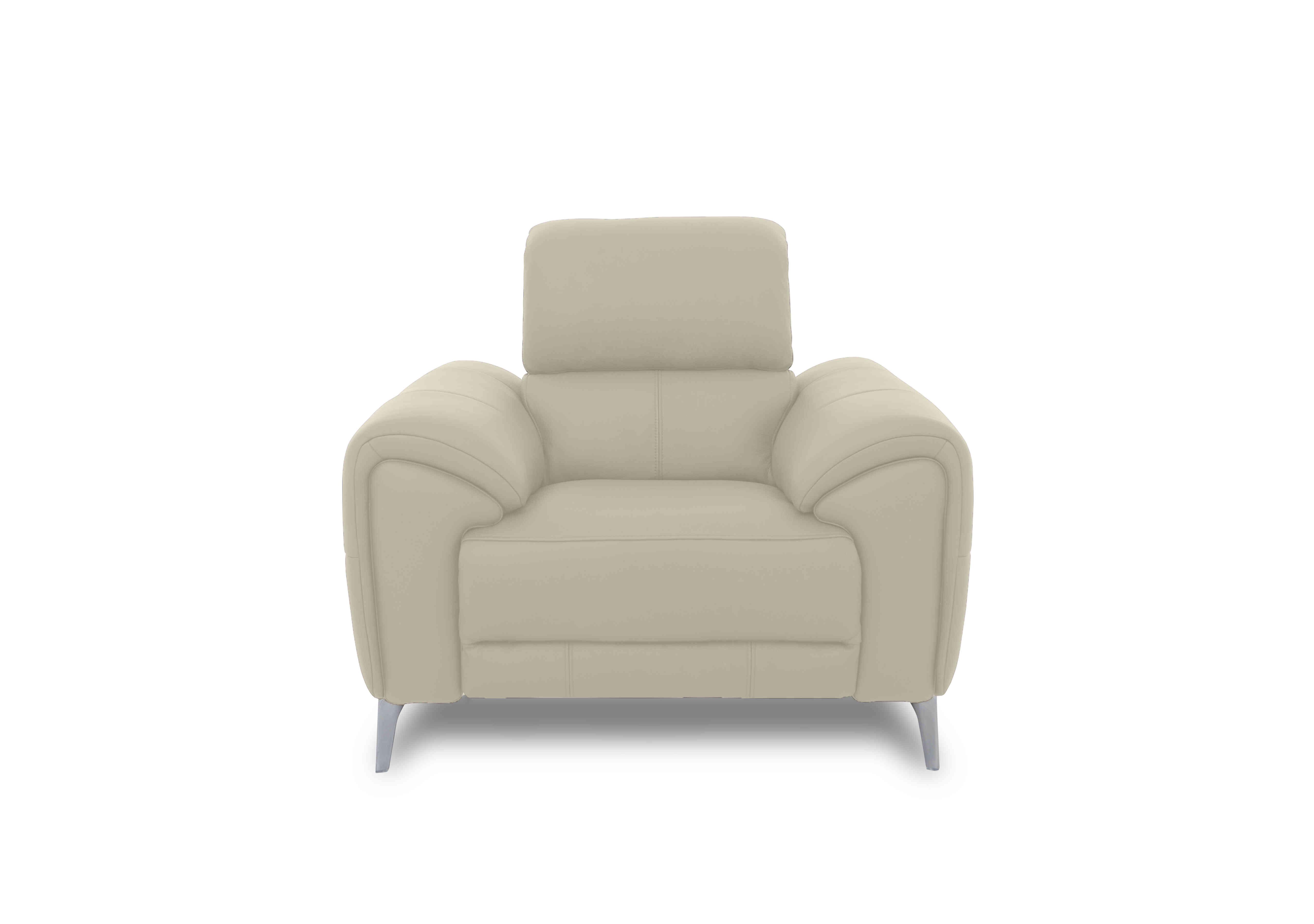 Vino Leather Chair in Cat-60/05 Bone China on Furniture Village