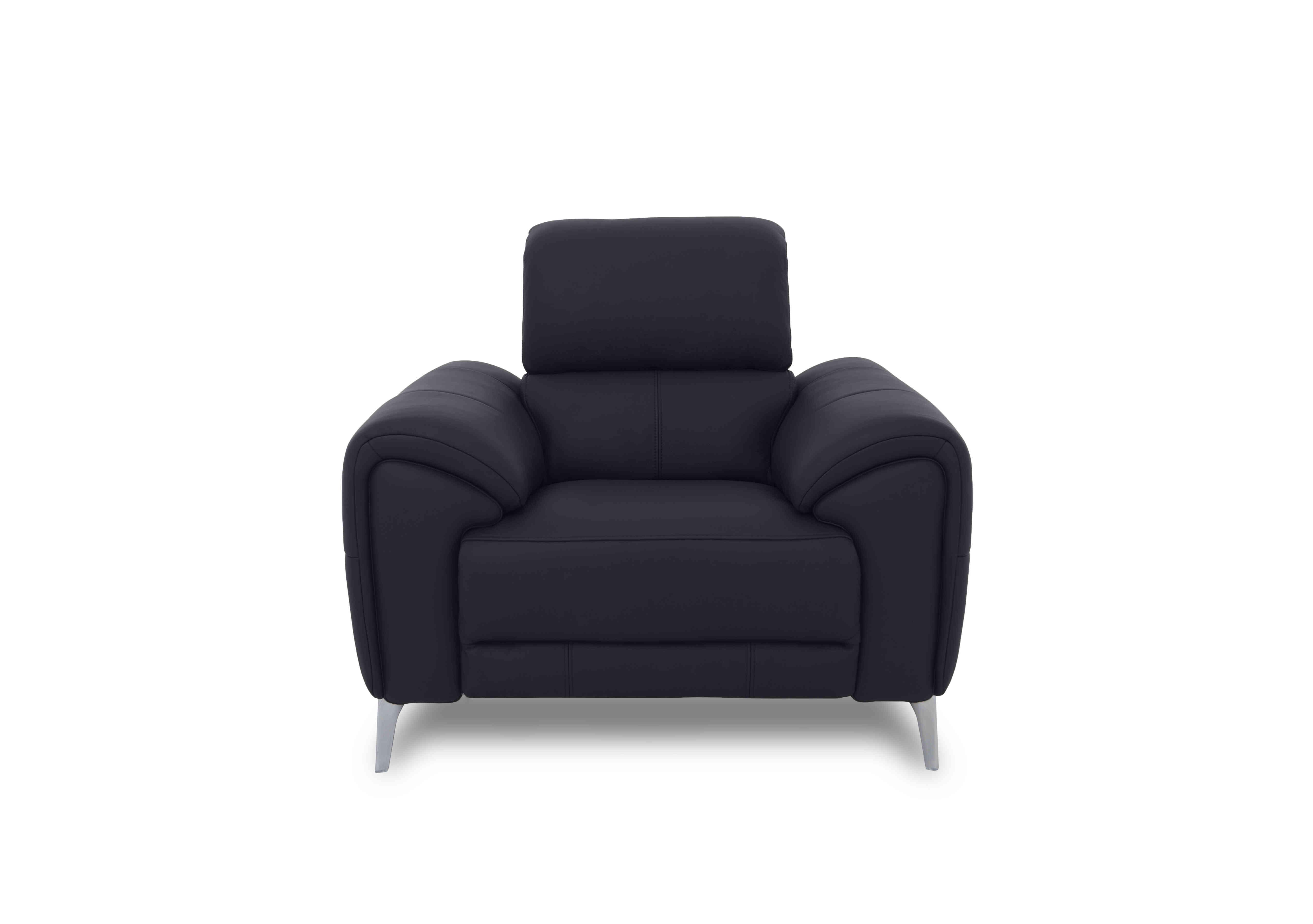 Vino Leather Chair in Cat-60/18 Lavender Grey on Furniture Village