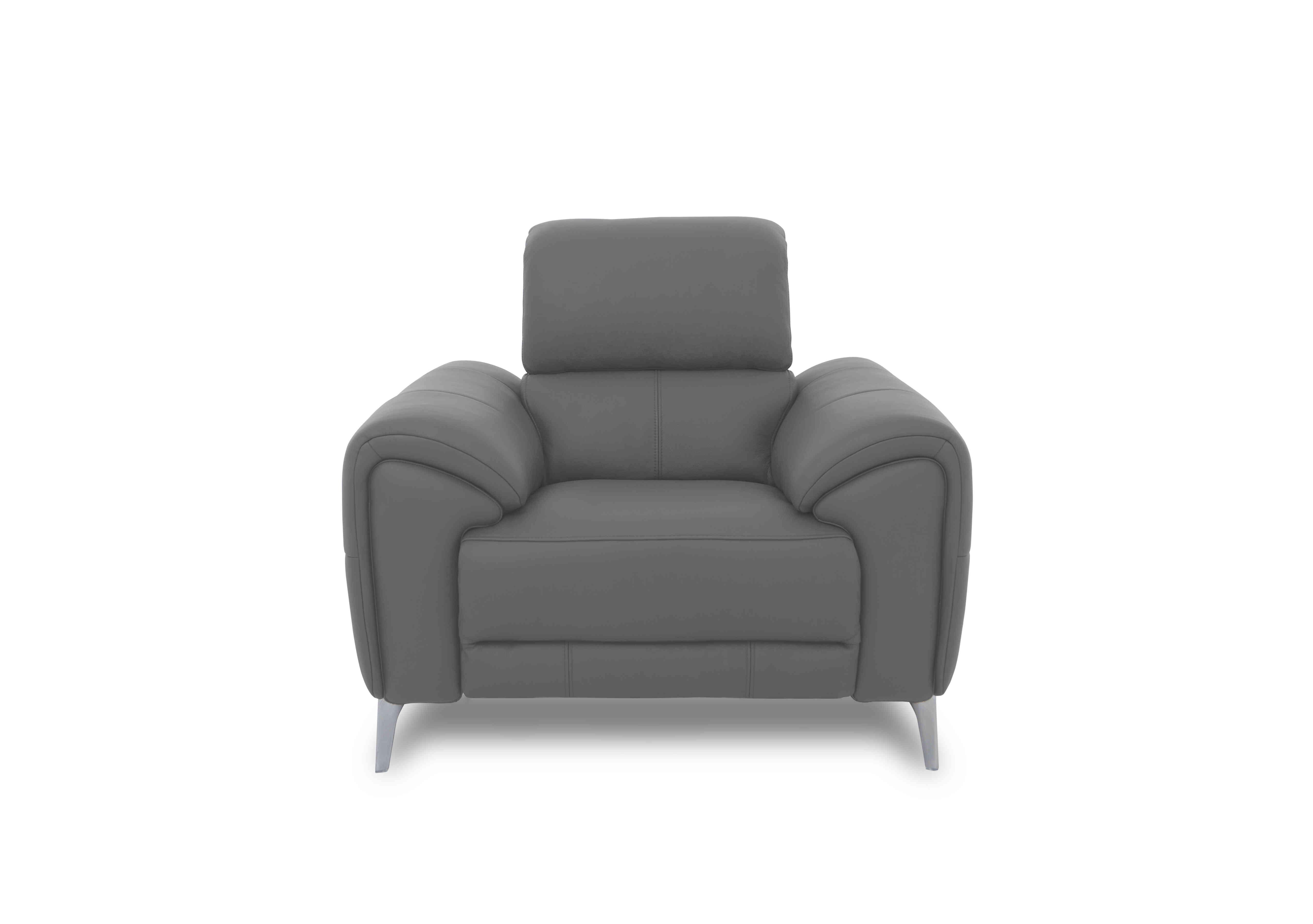 Vino Leather Chair in Cat-60/33 Granite on Furniture Village