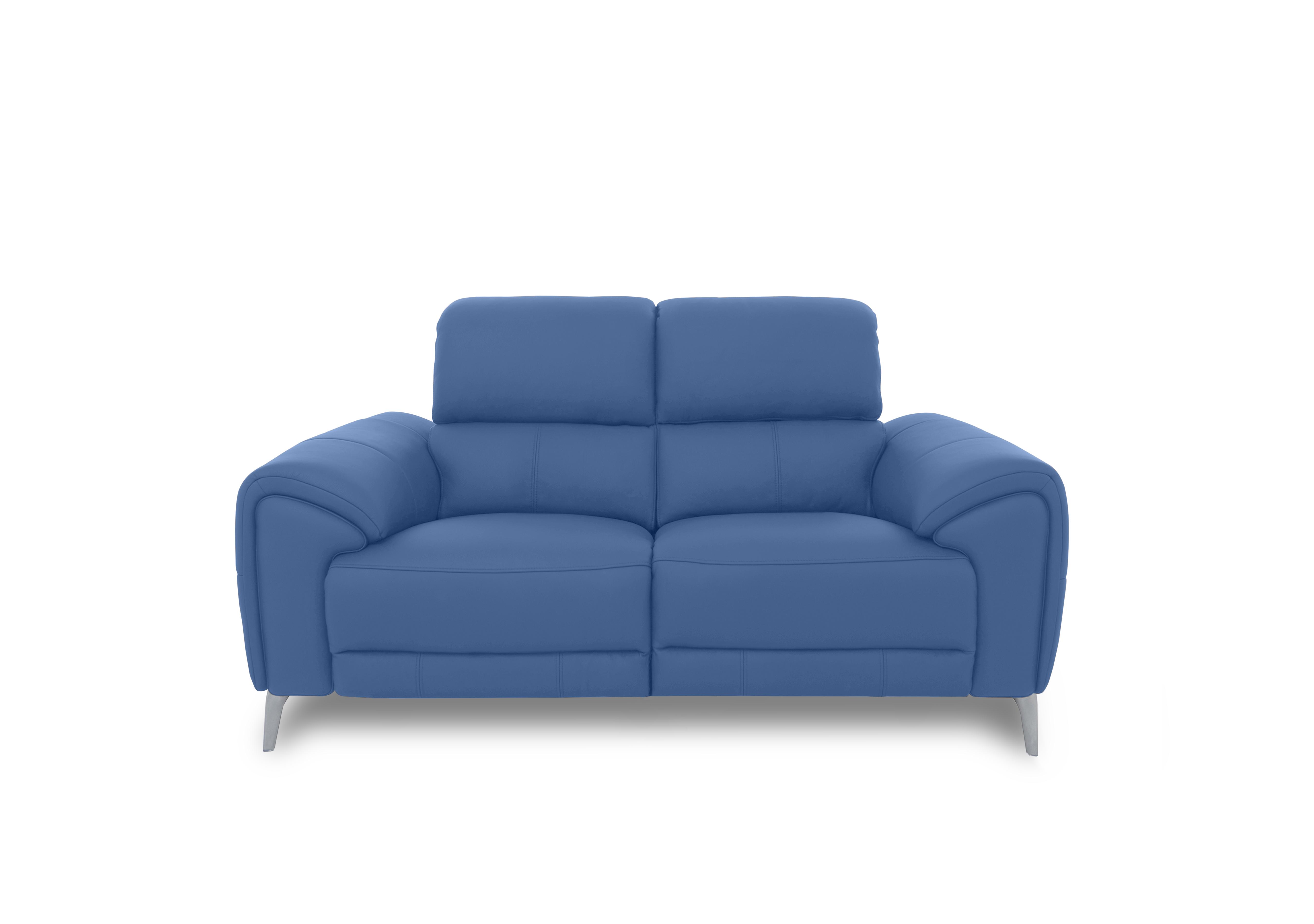 Vino Leather 2 Seater Sofa in Cat-40/12 Aegean on Furniture Village