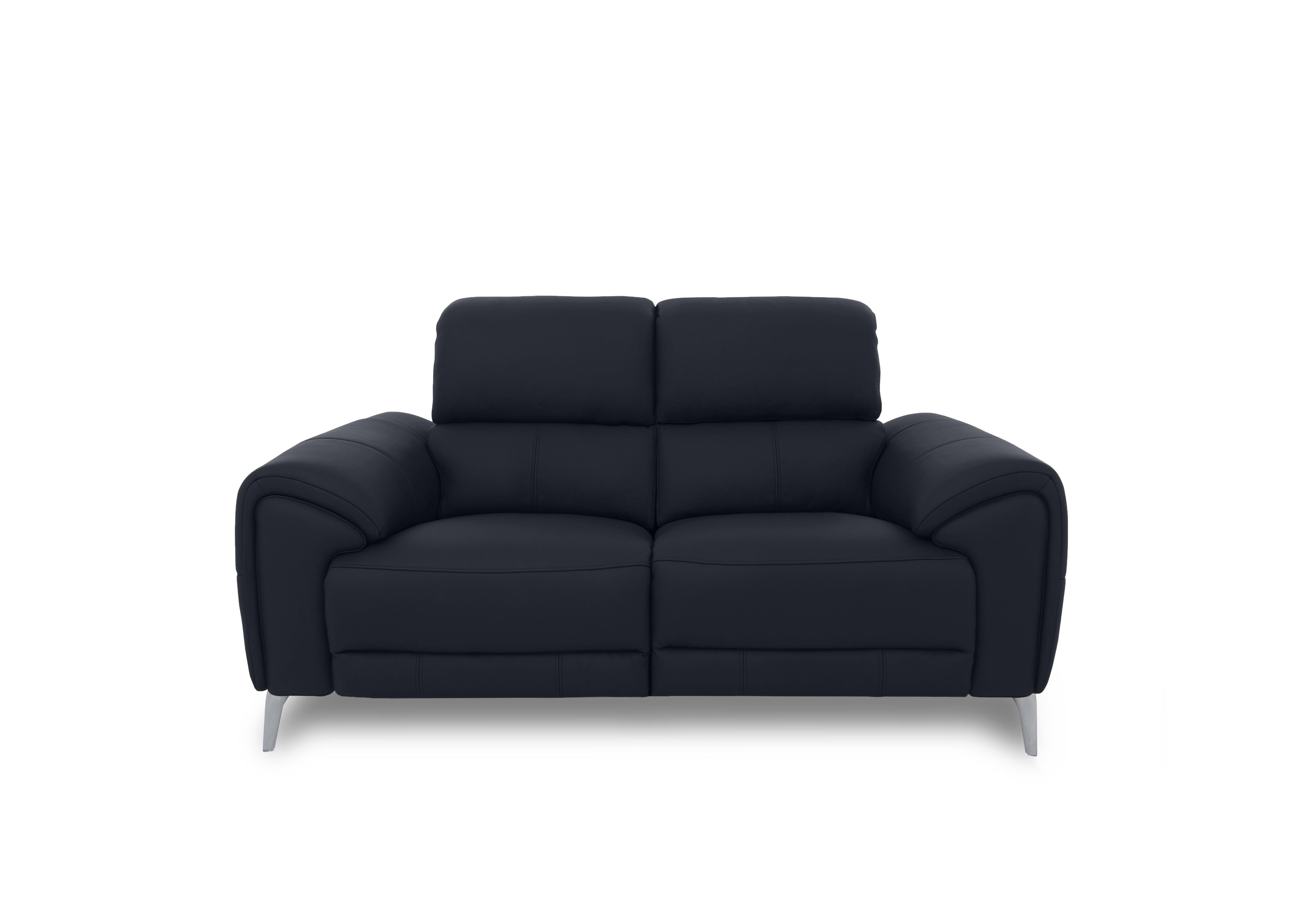 Vino Leather 2 Seater Sofa in Cat-60/24 Navy on Furniture Village