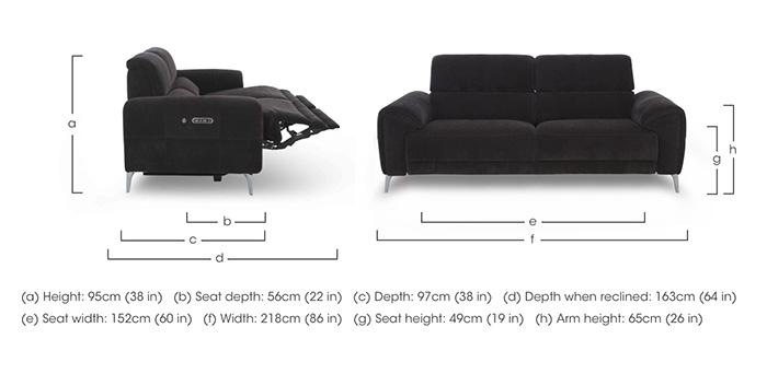 Vino Fabric 3 Seater Sofa in  on Furniture Village