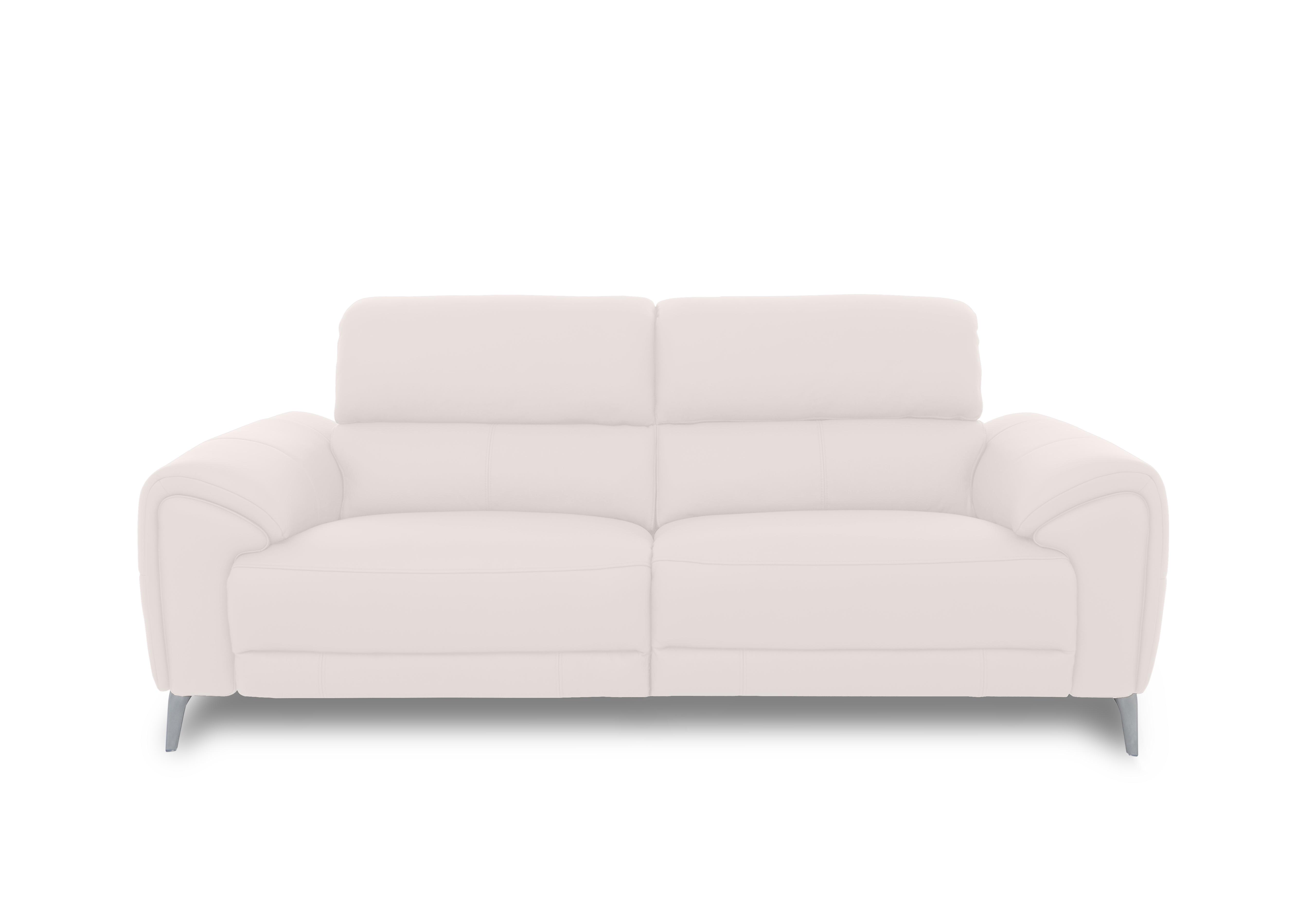 Vino Leather 3 Seater Sofa in Cat-40/13 Cotton on Furniture Village