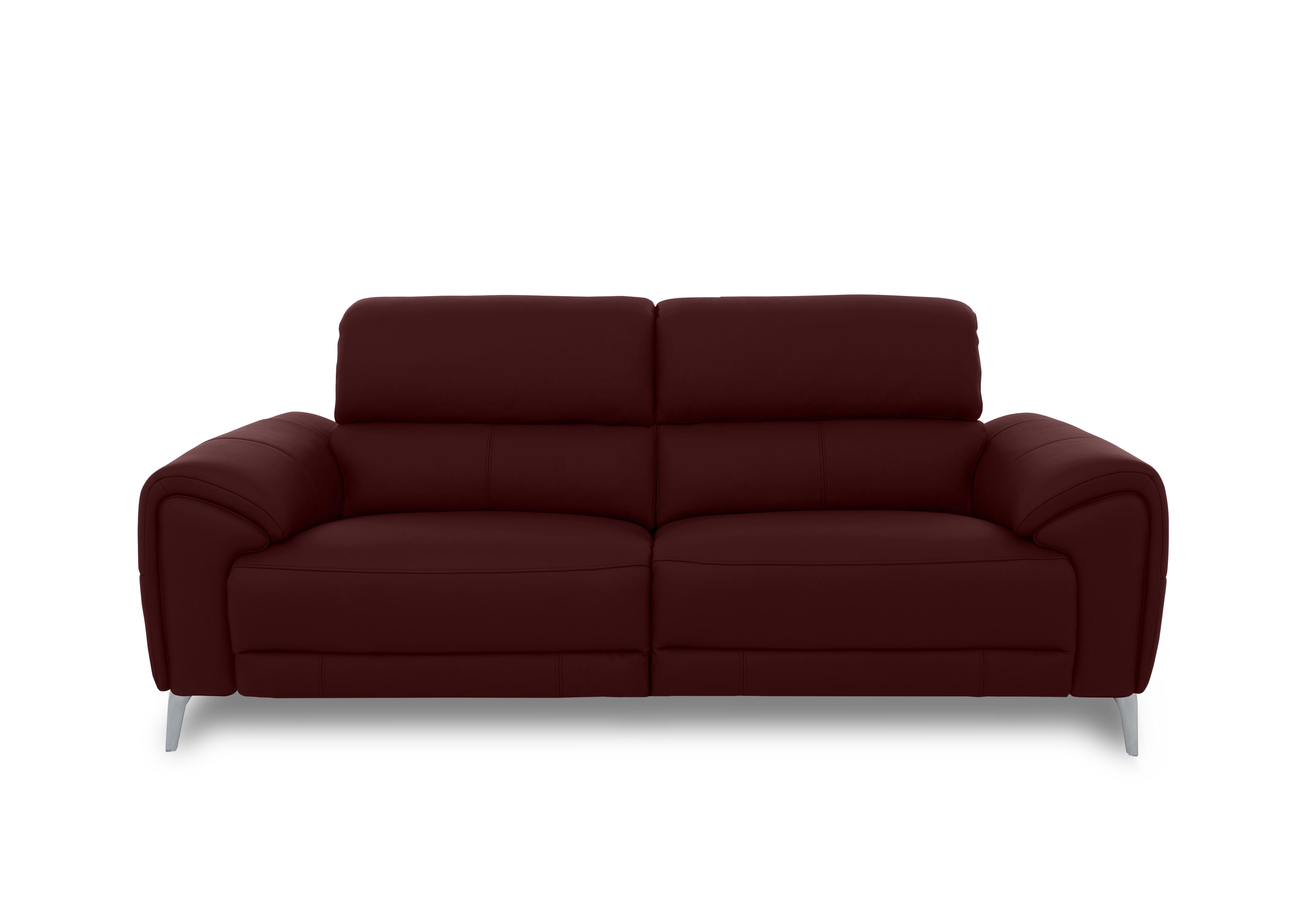 Vino Leather 3 Seater Sofa in Cat-60/15 Ruby on Furniture Village