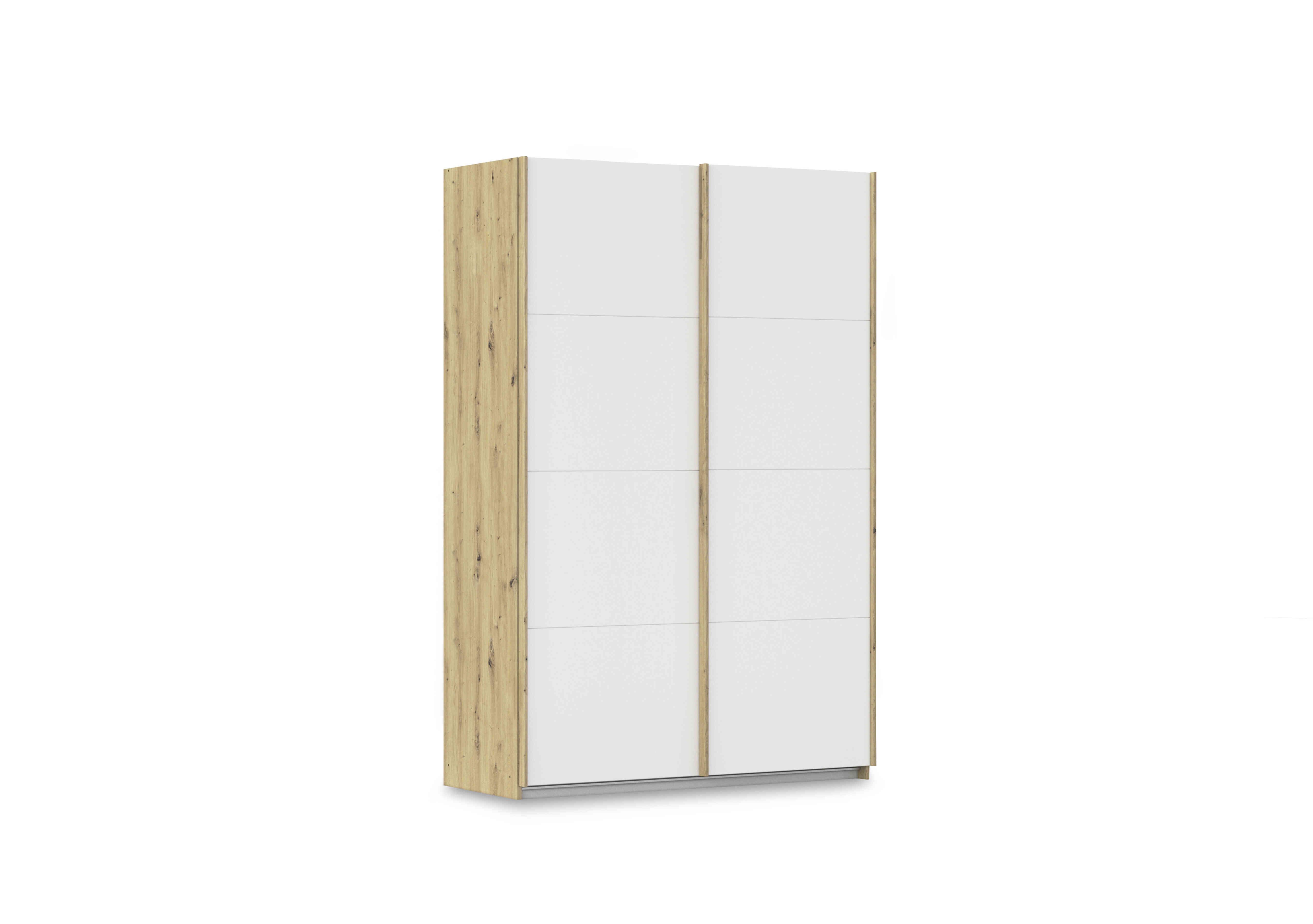 Freja 136cm 2 Door Sliding Decor Wardrobe in Ag747 Alpine White on Furniture Village