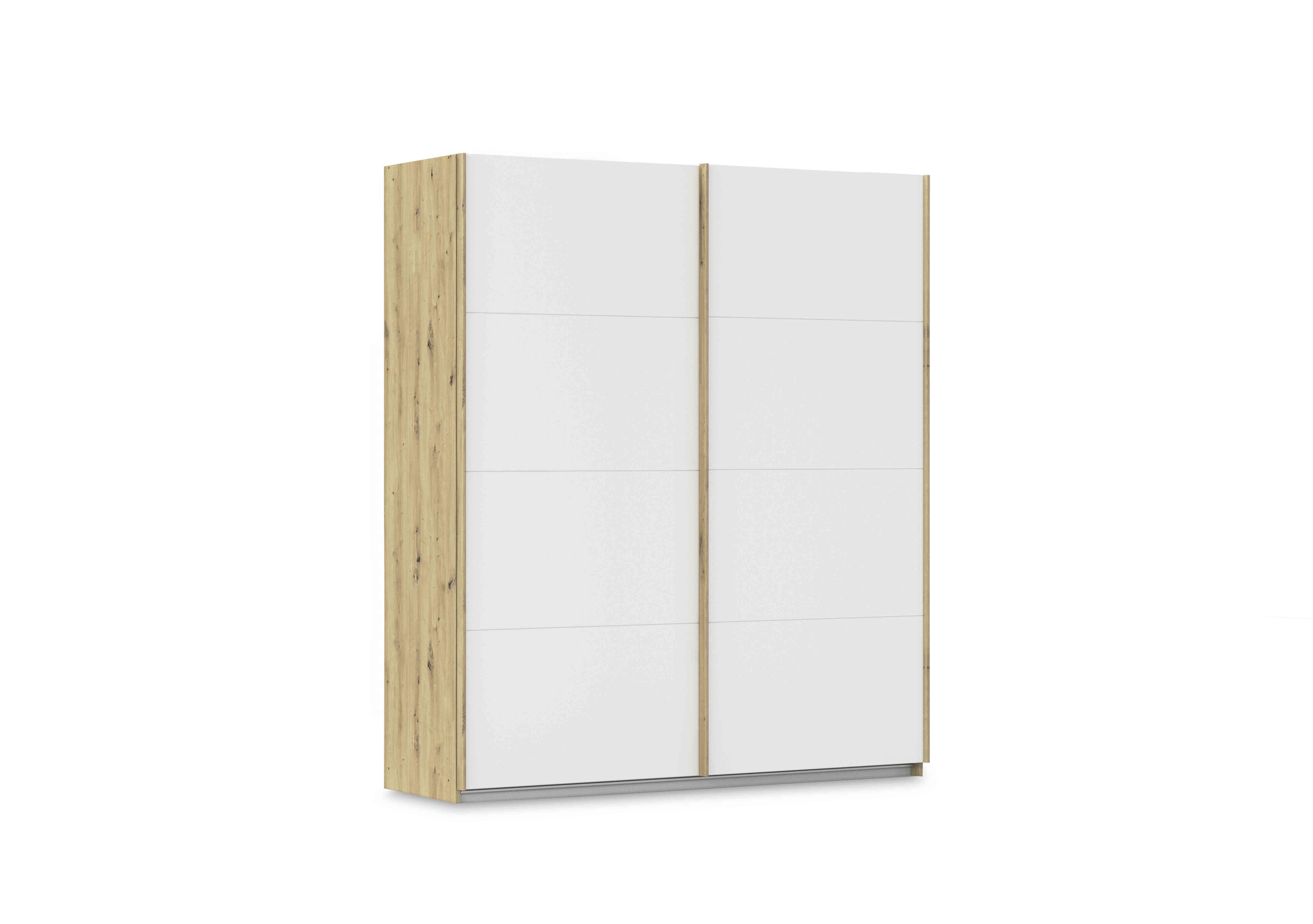 Freja 181cm 2 Door Sliding Decor Wardrobe in Ag747 Alpine White on Furniture Village