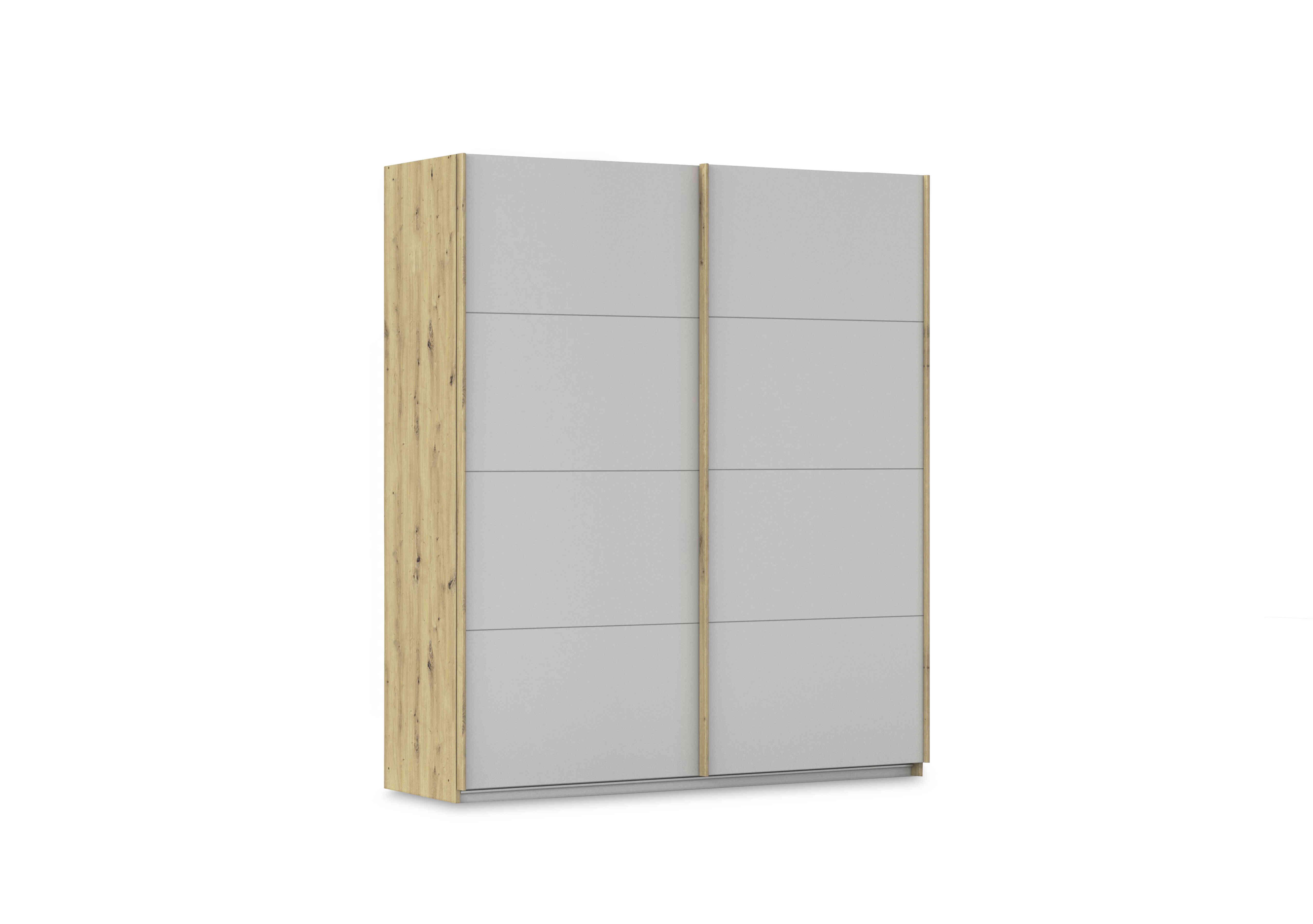Freja 181cm 2 Door Sliding Decor Wardrobe in Ag748 Silk Grey on Furniture Village