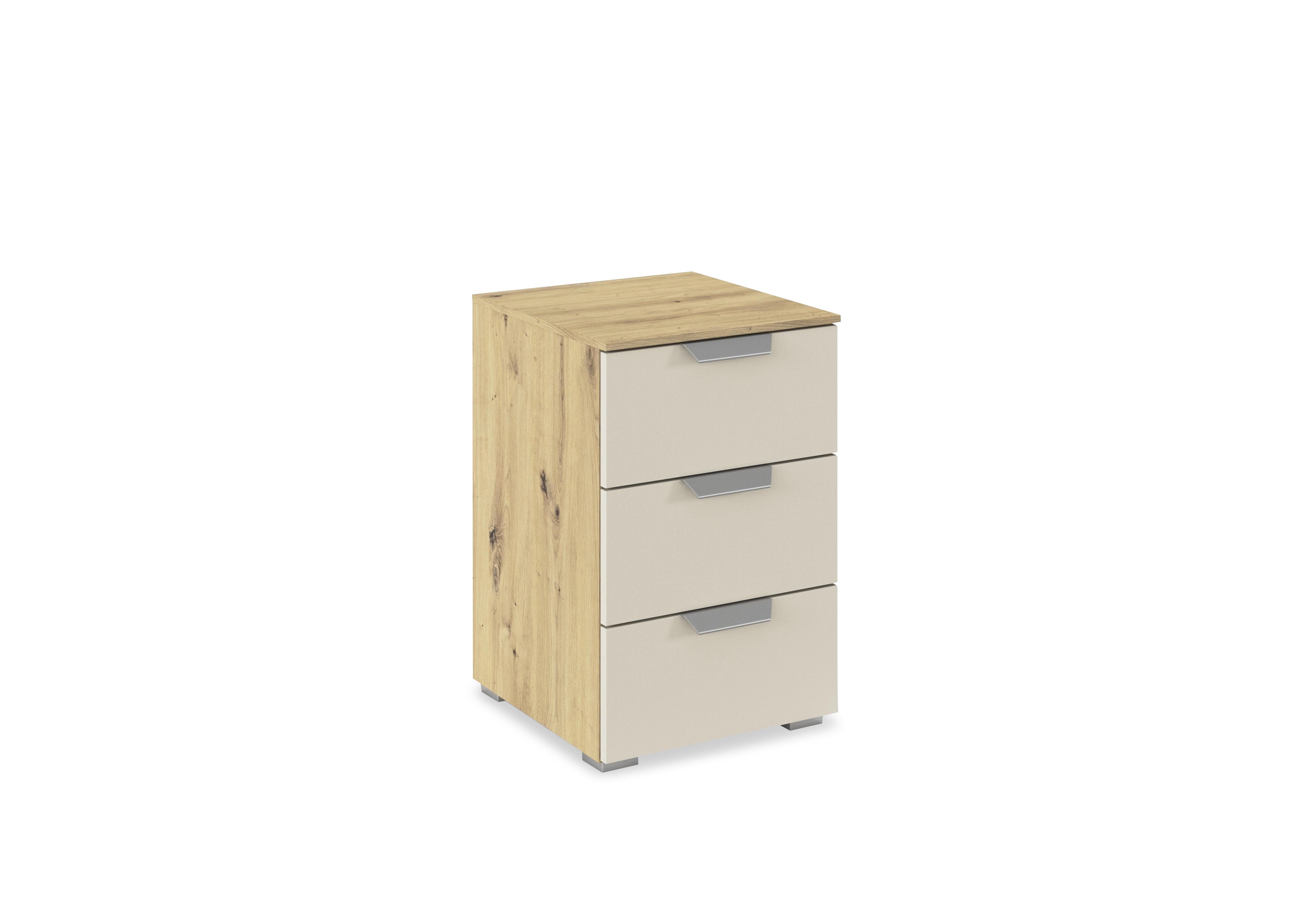 Freja 3 Drawer Decor Bedside Cabinet in Ac07l Champagne on Furniture Village
