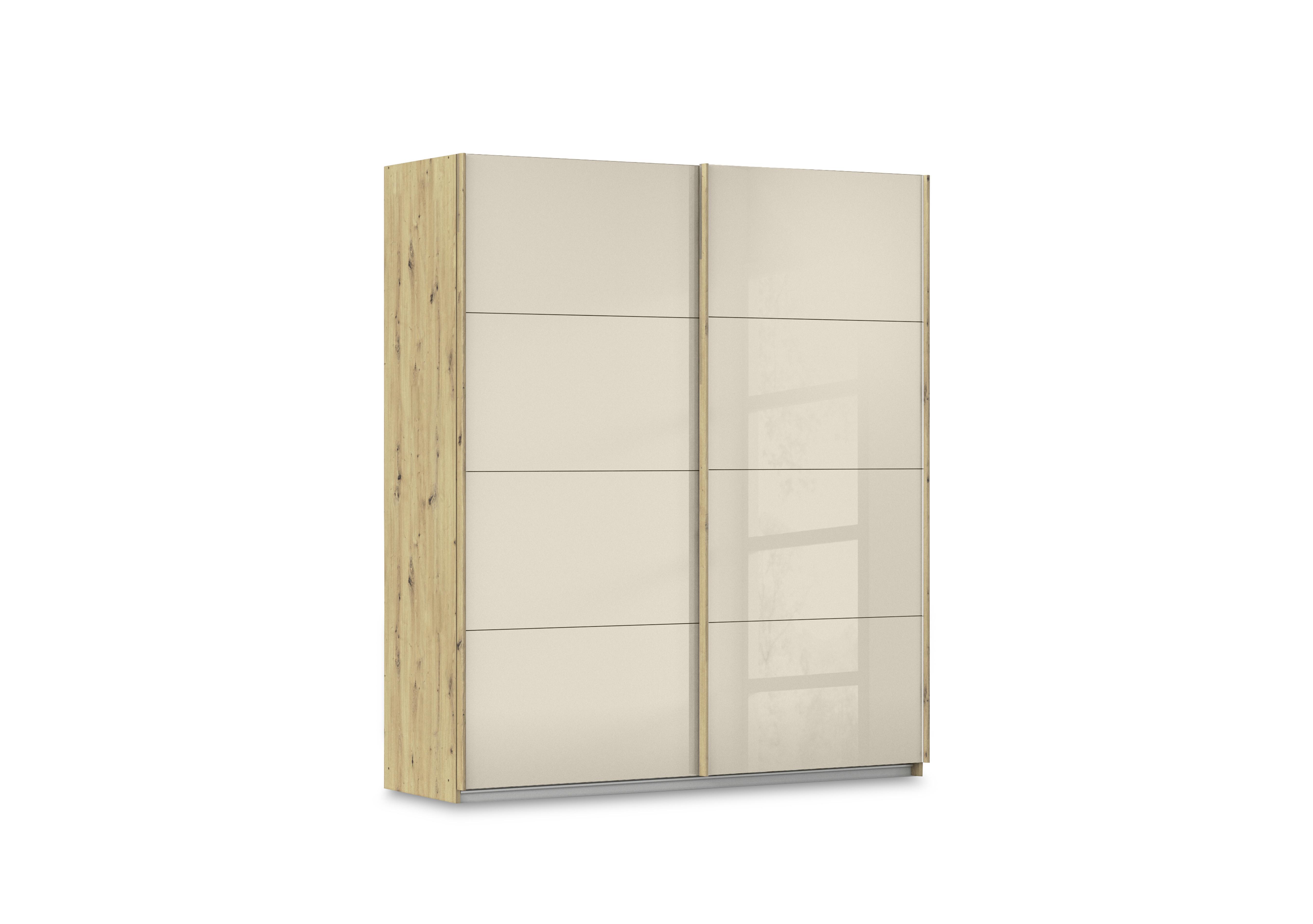 Freja 181cm 2 Door Sliding Glass Wardrobe in Ag424 Champagne Glass on Furniture Village