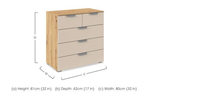 Freja 2+3 Decor Chest of Drawers in  on Furniture Village