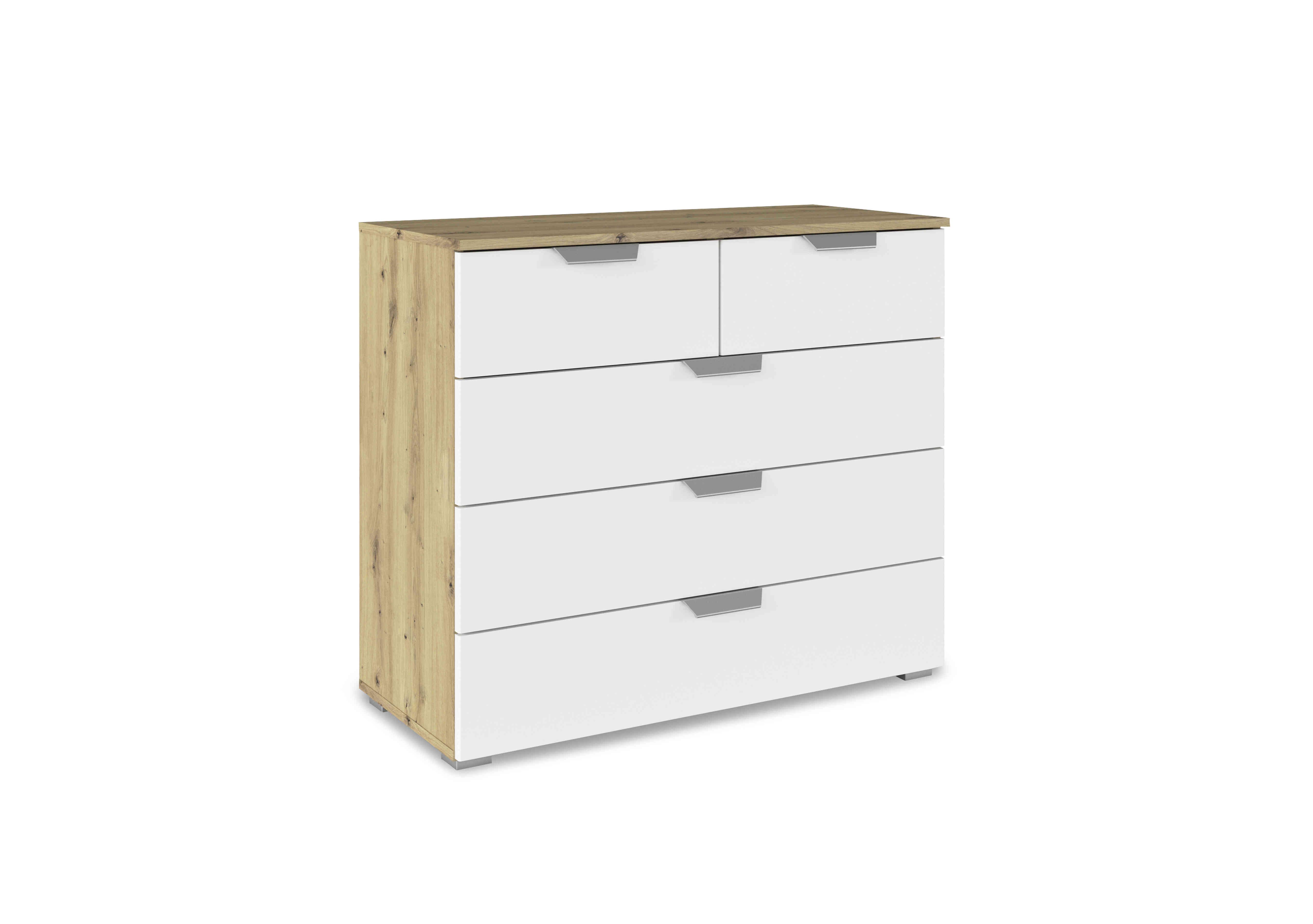 Freja 2+3 Decor Chest of Drawers in Ad61l Alpine White on Furniture Village