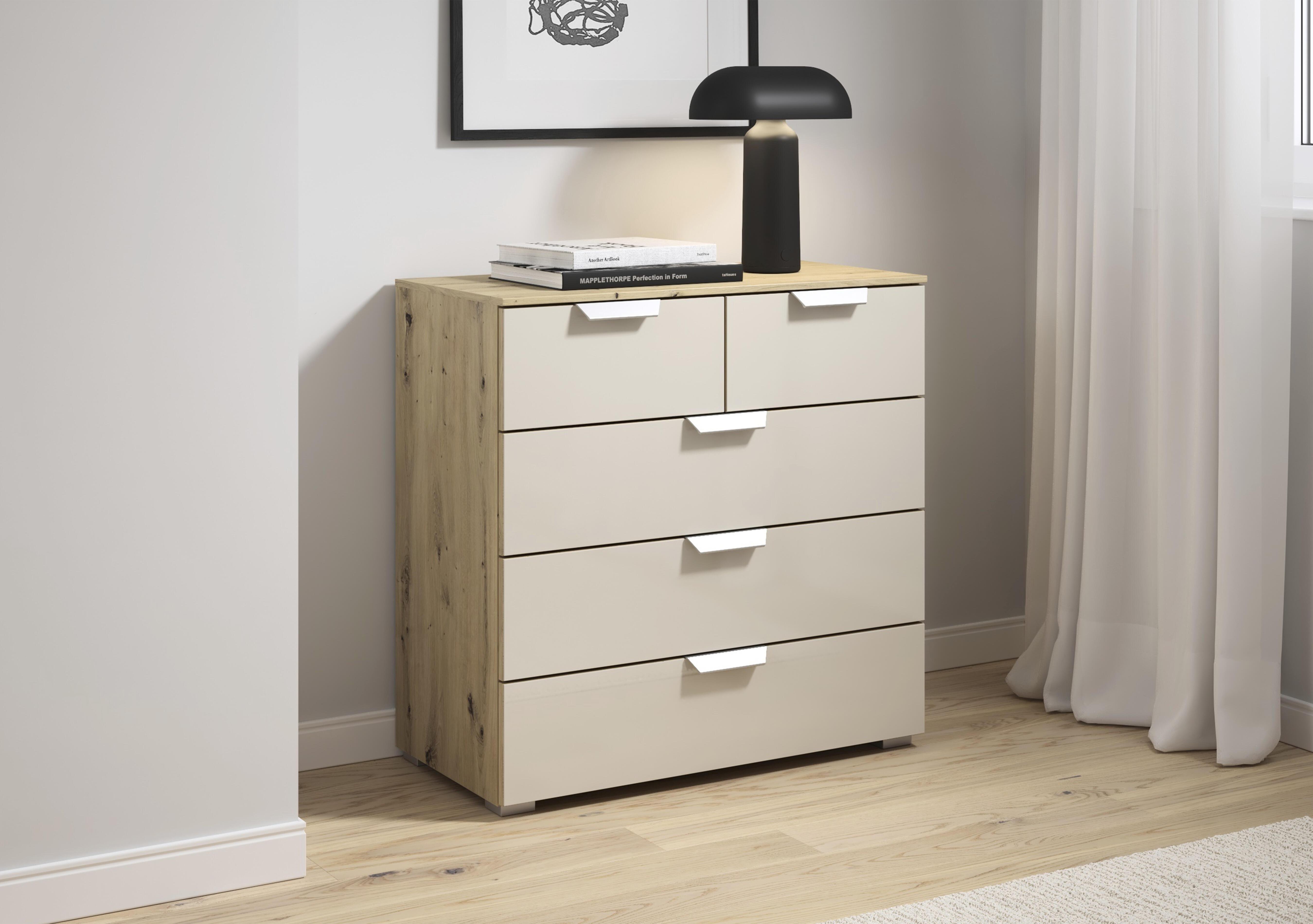 Freja 2+3 Glass Chest of Drawers in  on Furniture Village
