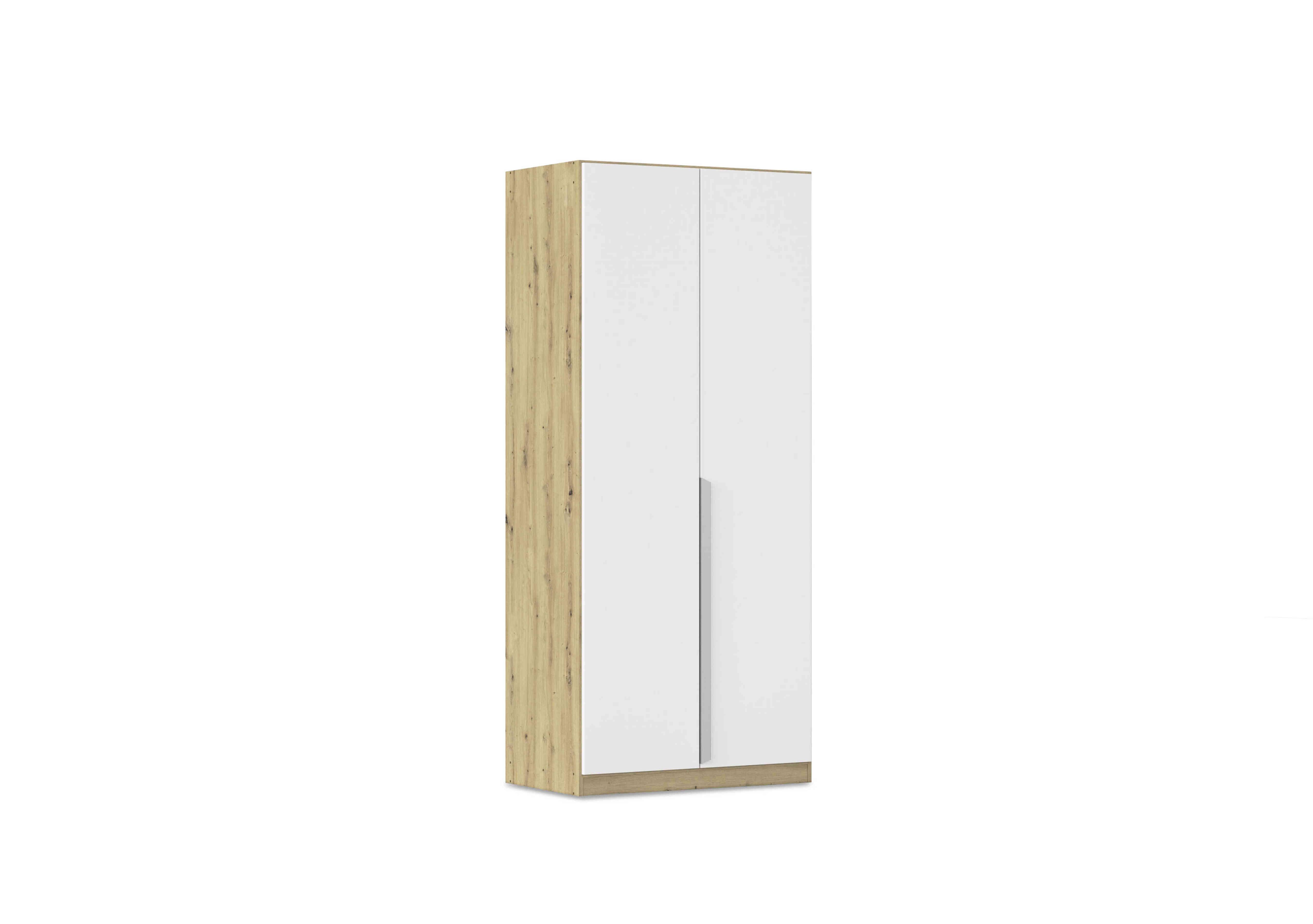 Freja 91cm 2 Door Hinged Decor Wardrobe in Ag742 Alpine White on Furniture Village