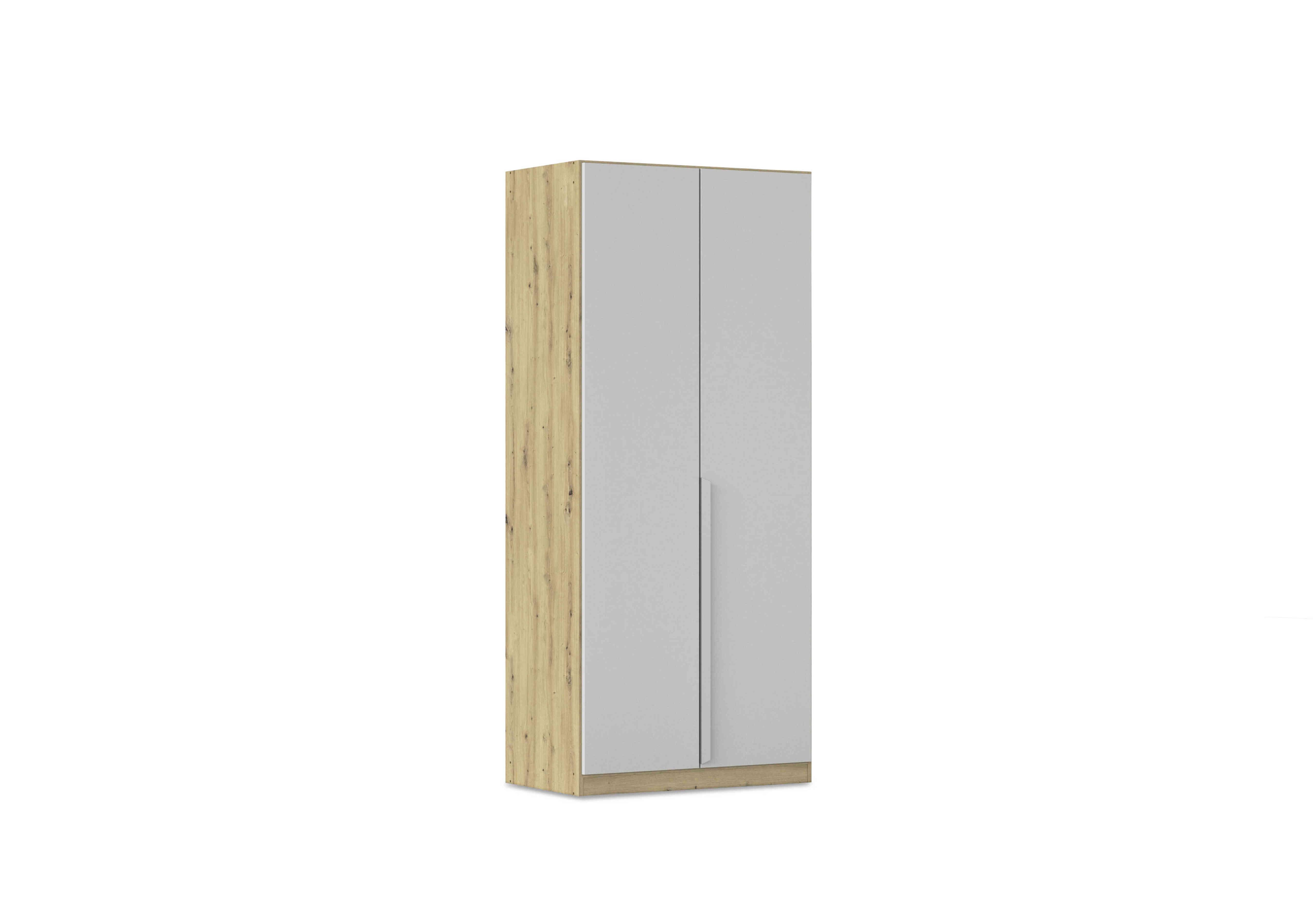 Freja 91cm 2 Door Hinged Decor Wardrobe in Ag744 Silk Grey on Furniture Village