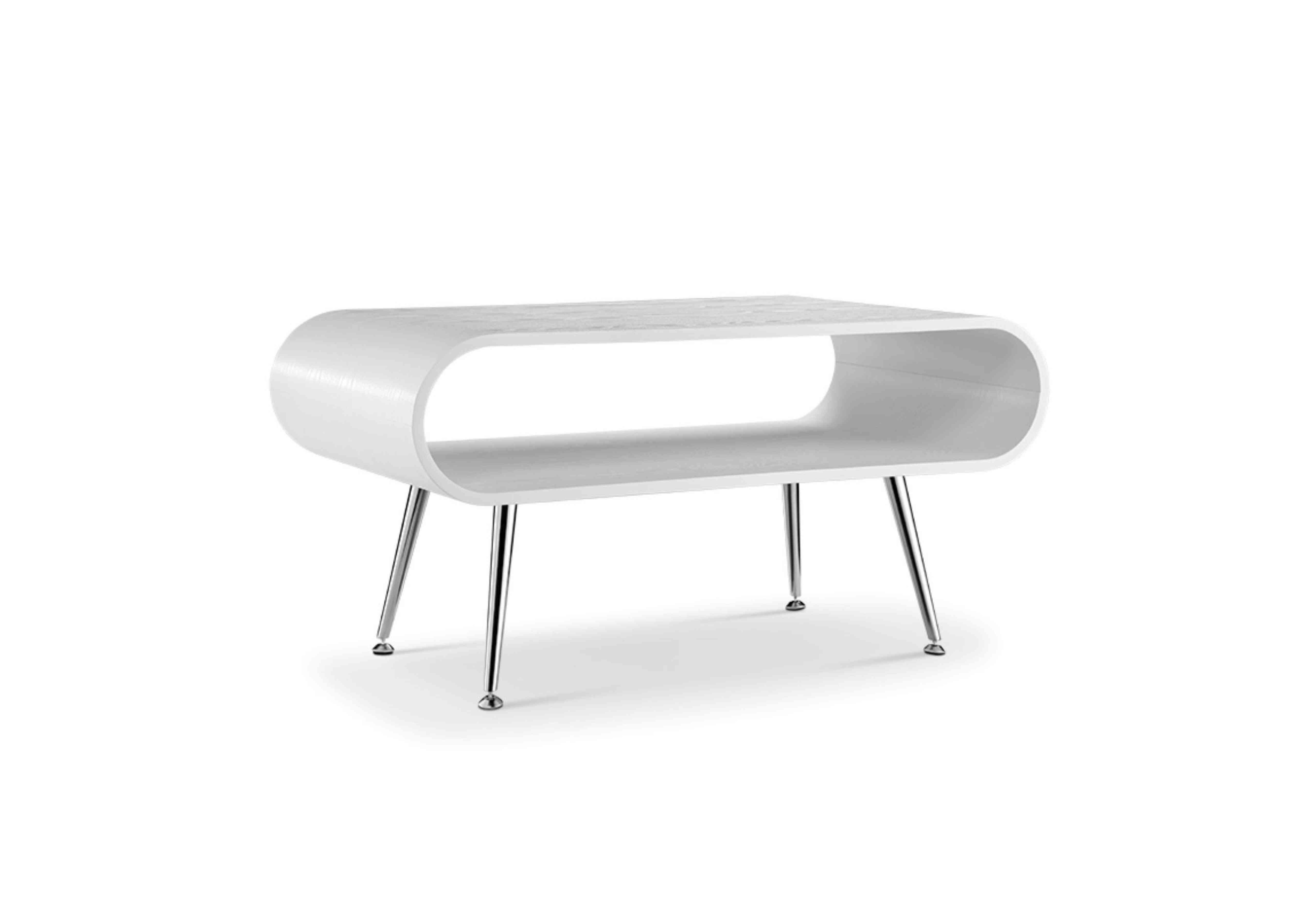 Nina Coffee Table in White/Silver on Furniture Village