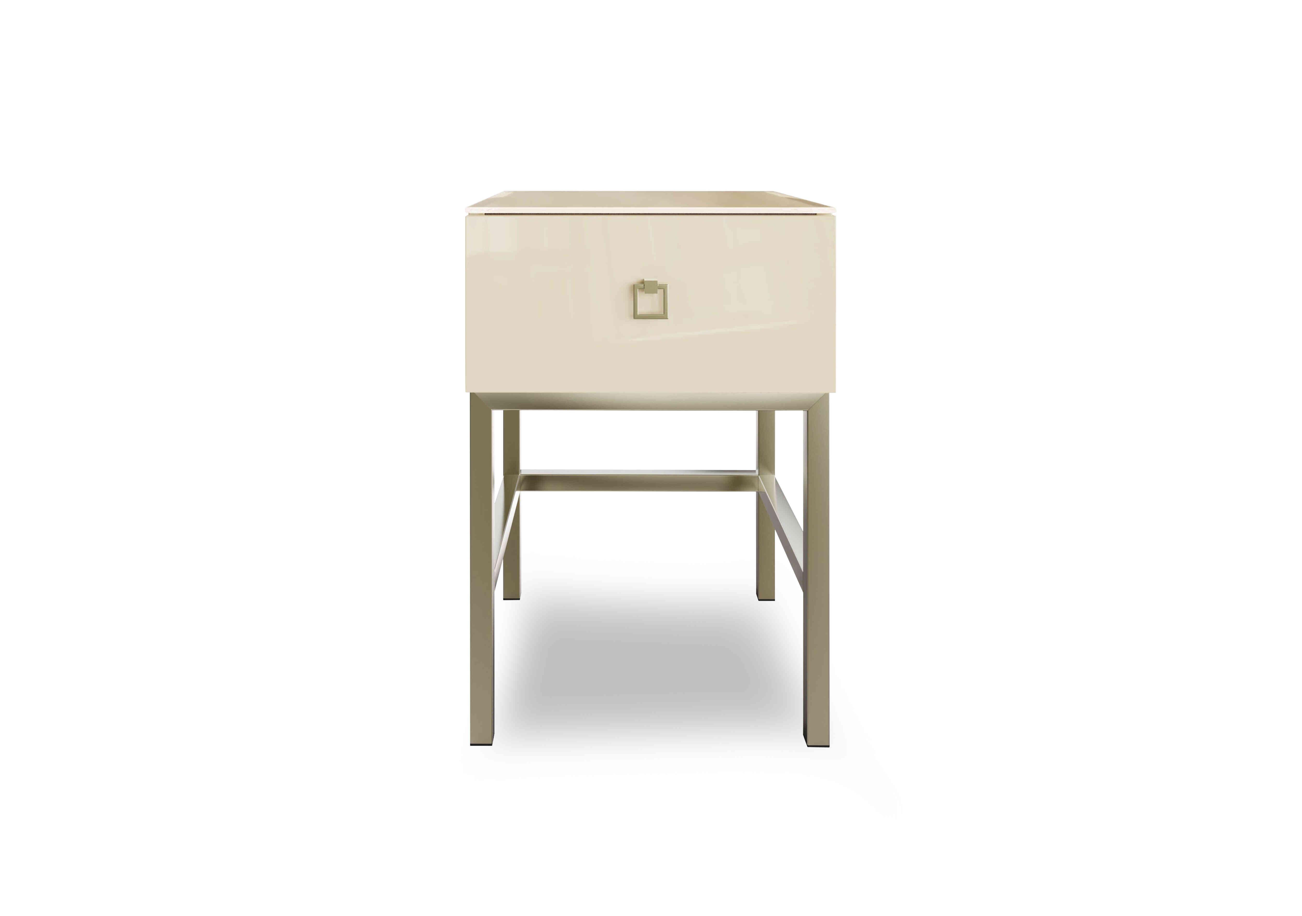 Lana Lamp Table in Alabaster White on Furniture Village