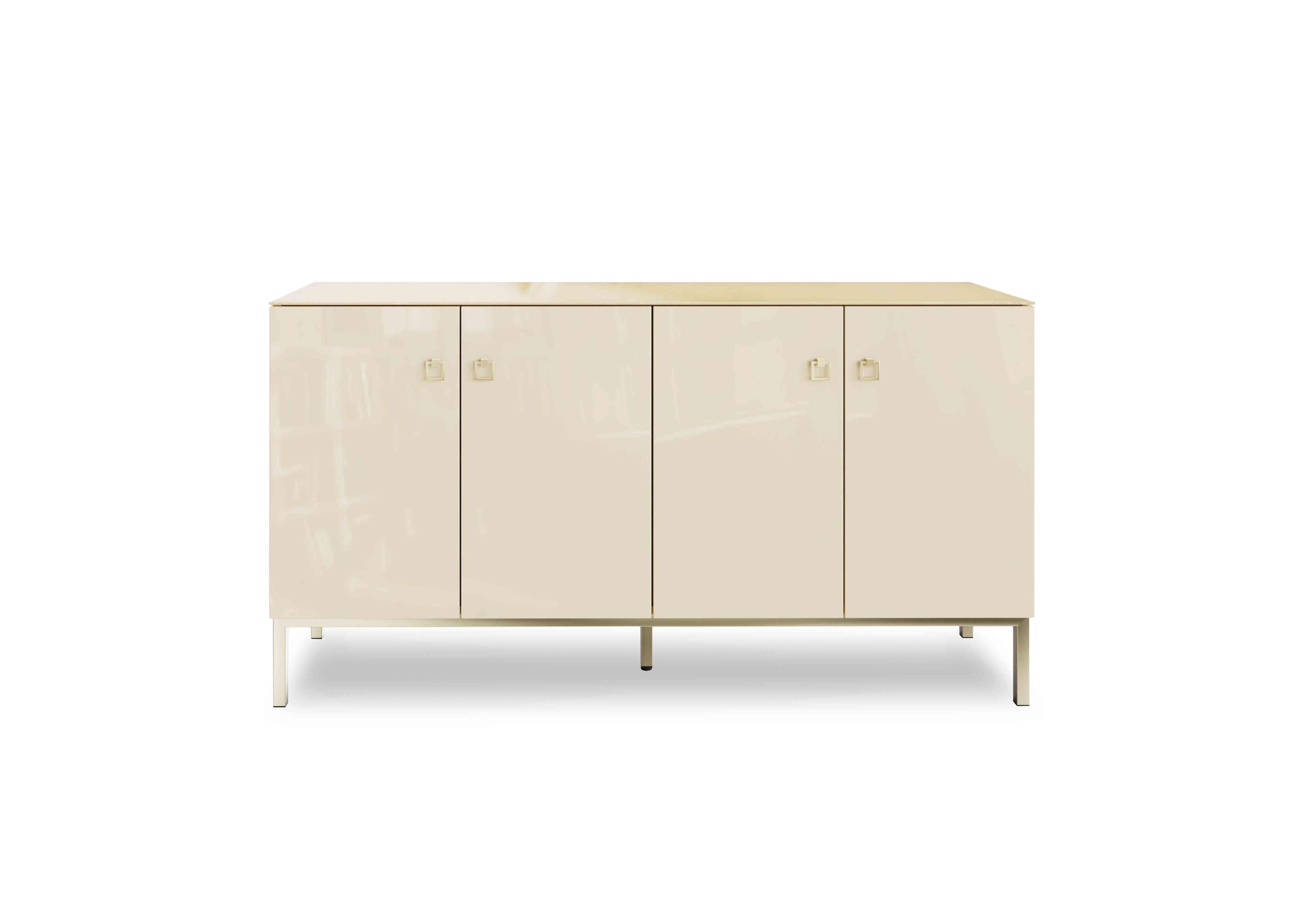 Lana 4 Door Sideboard in Alabaster White on Furniture Village