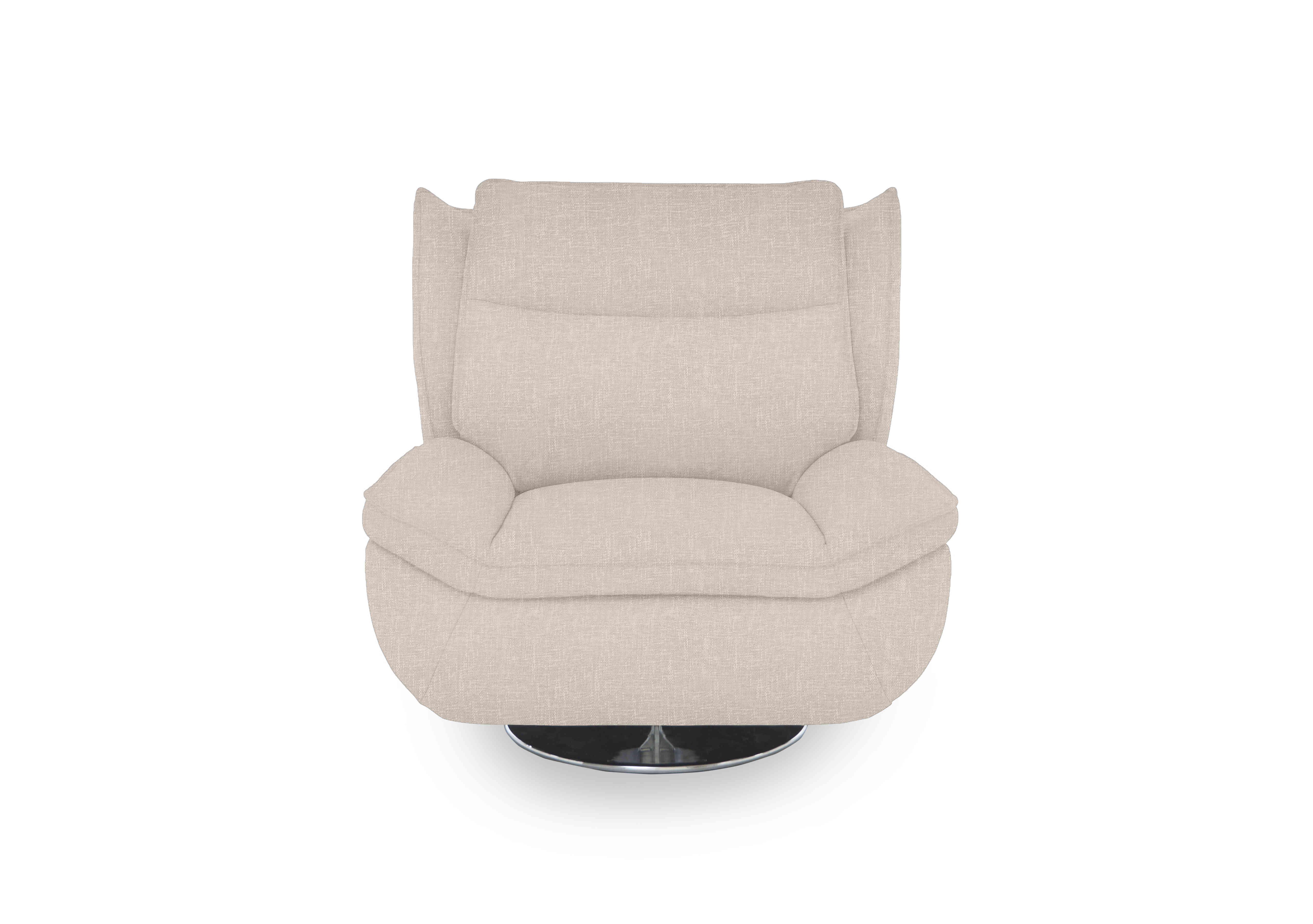 Vinny Fabric Swivel Chair in 13445 Anivia Nature on Furniture Village