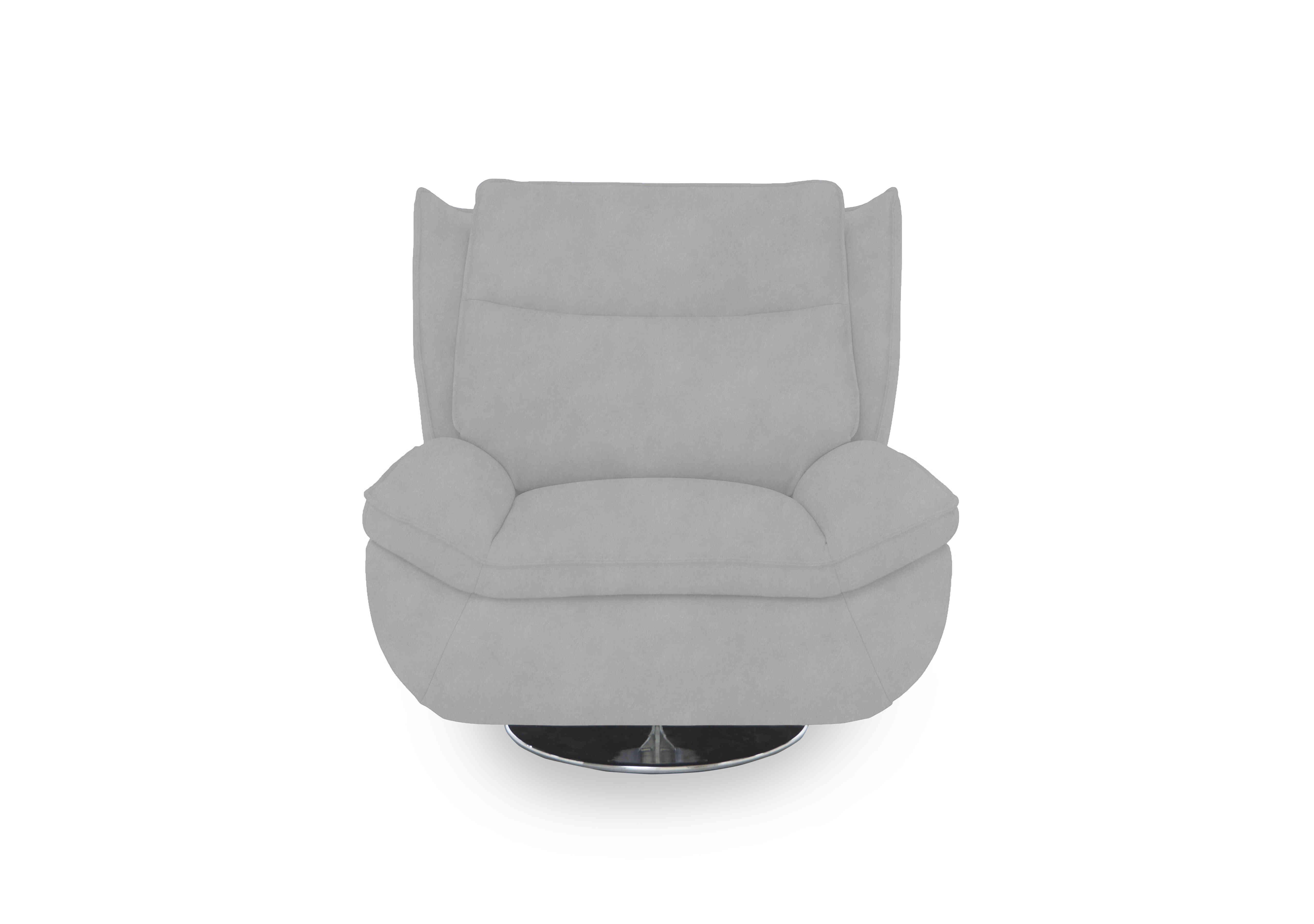 Vinny Fabric Swivel Chair in 43516 Dexter Smoke on Furniture Village