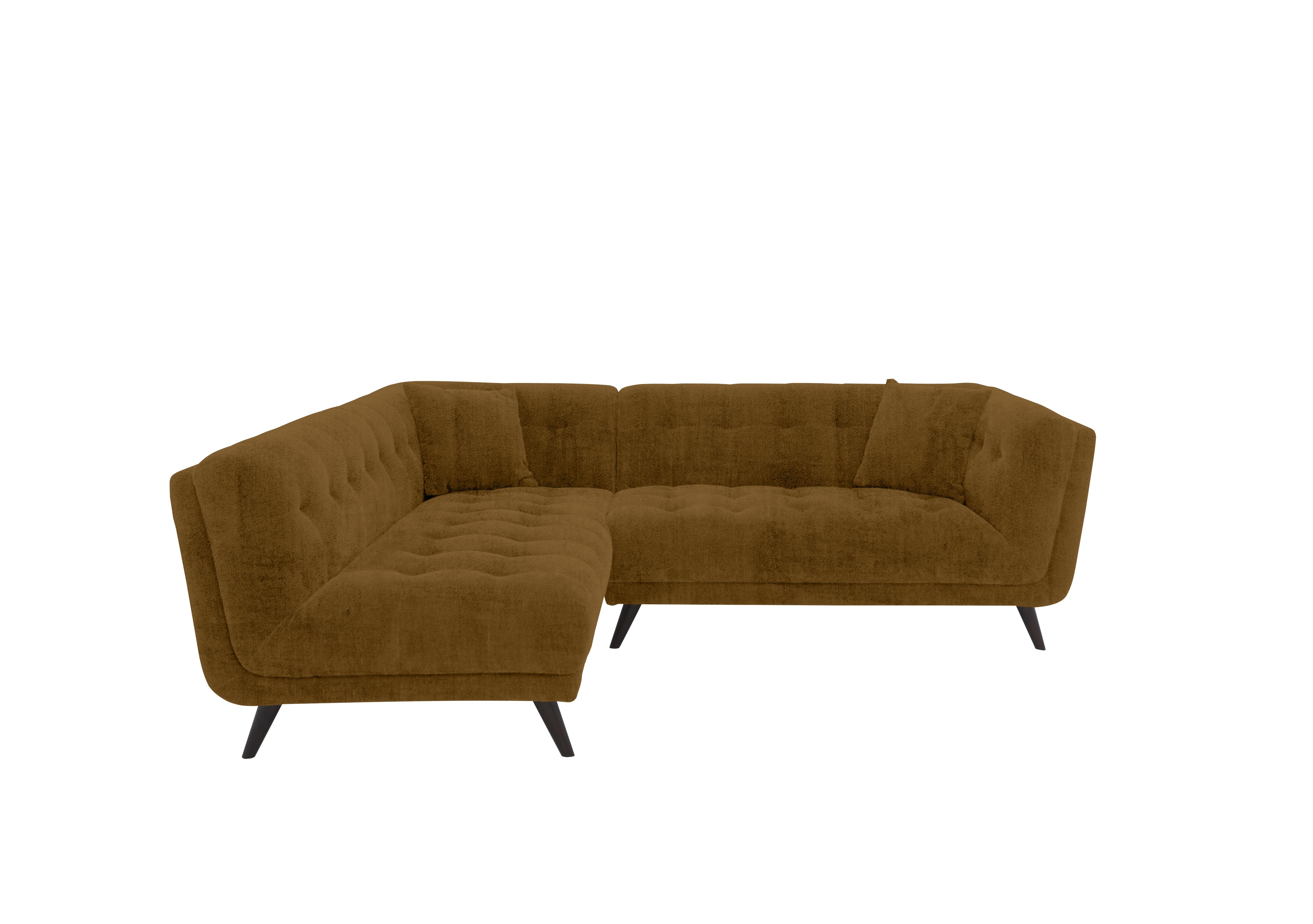 Rene Fabric Chaise End Corner Sofa in Heritage 52002 Saffron Es Ft on Furniture Village