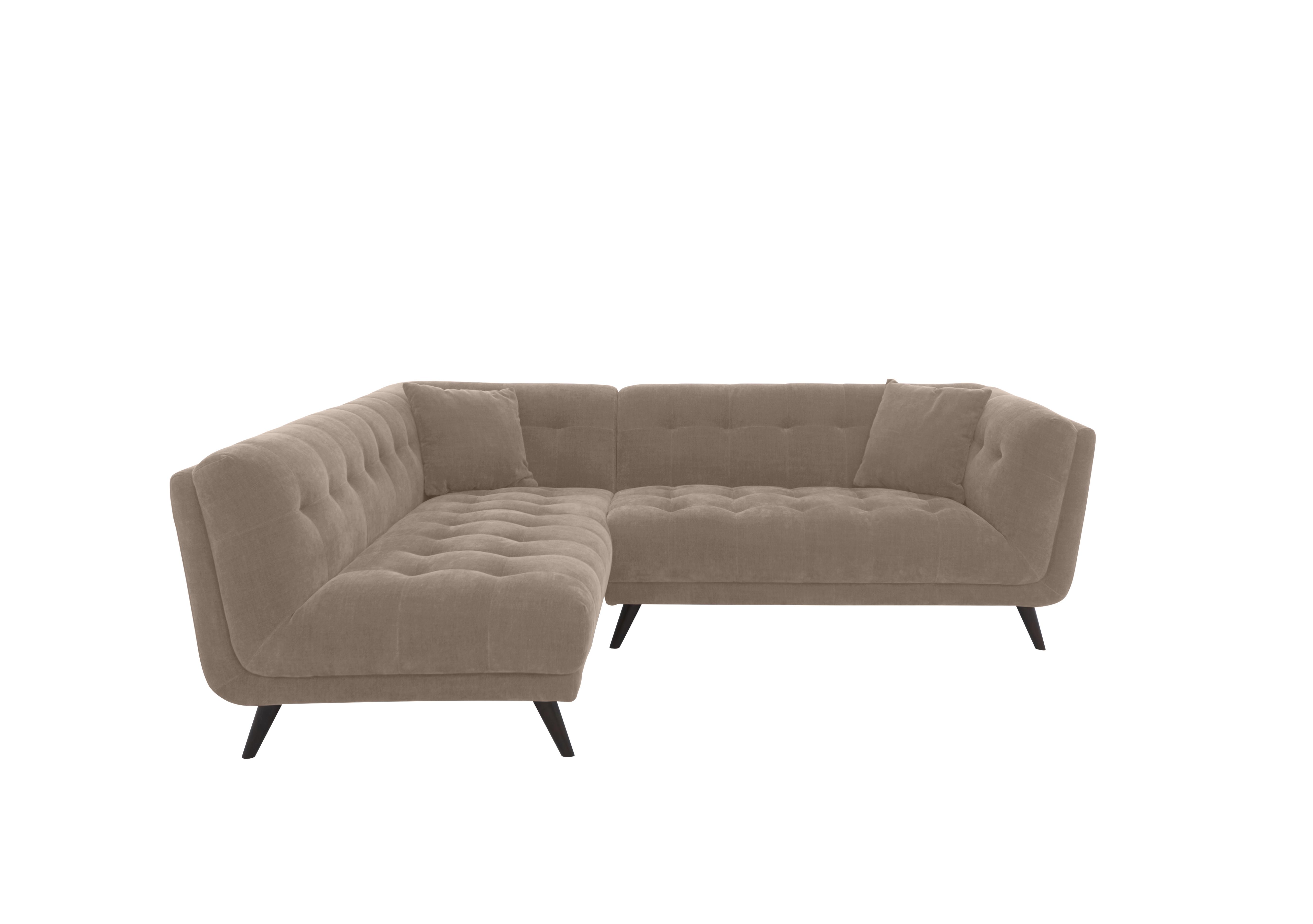 Rene Fabric Chaise End Corner Sofa in Manhattan 58005 Nutmeg Es Ft on Furniture Village