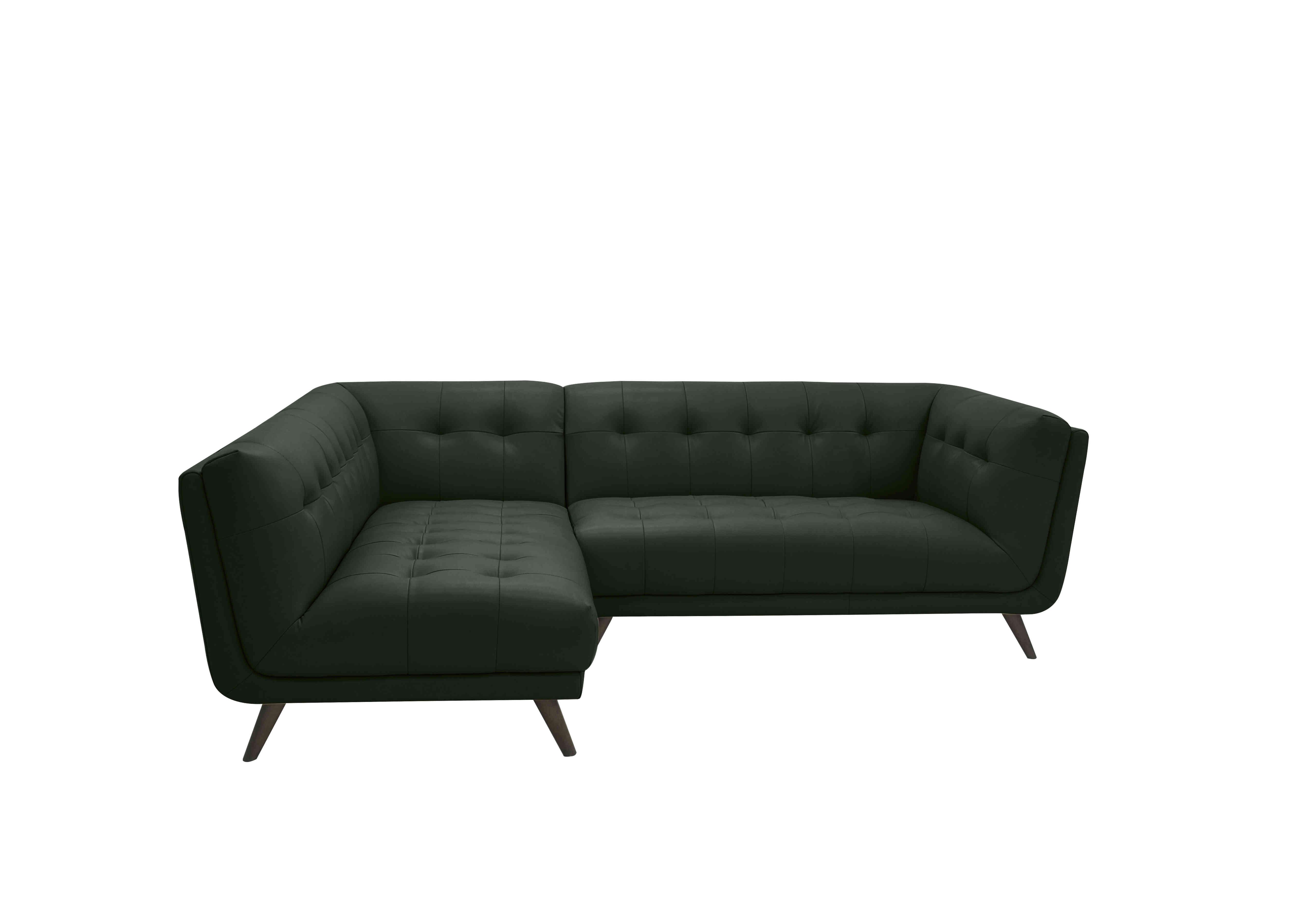 Rene Leather Chaise End Corner Sofa in Montana Oslo Pine on Furniture Village