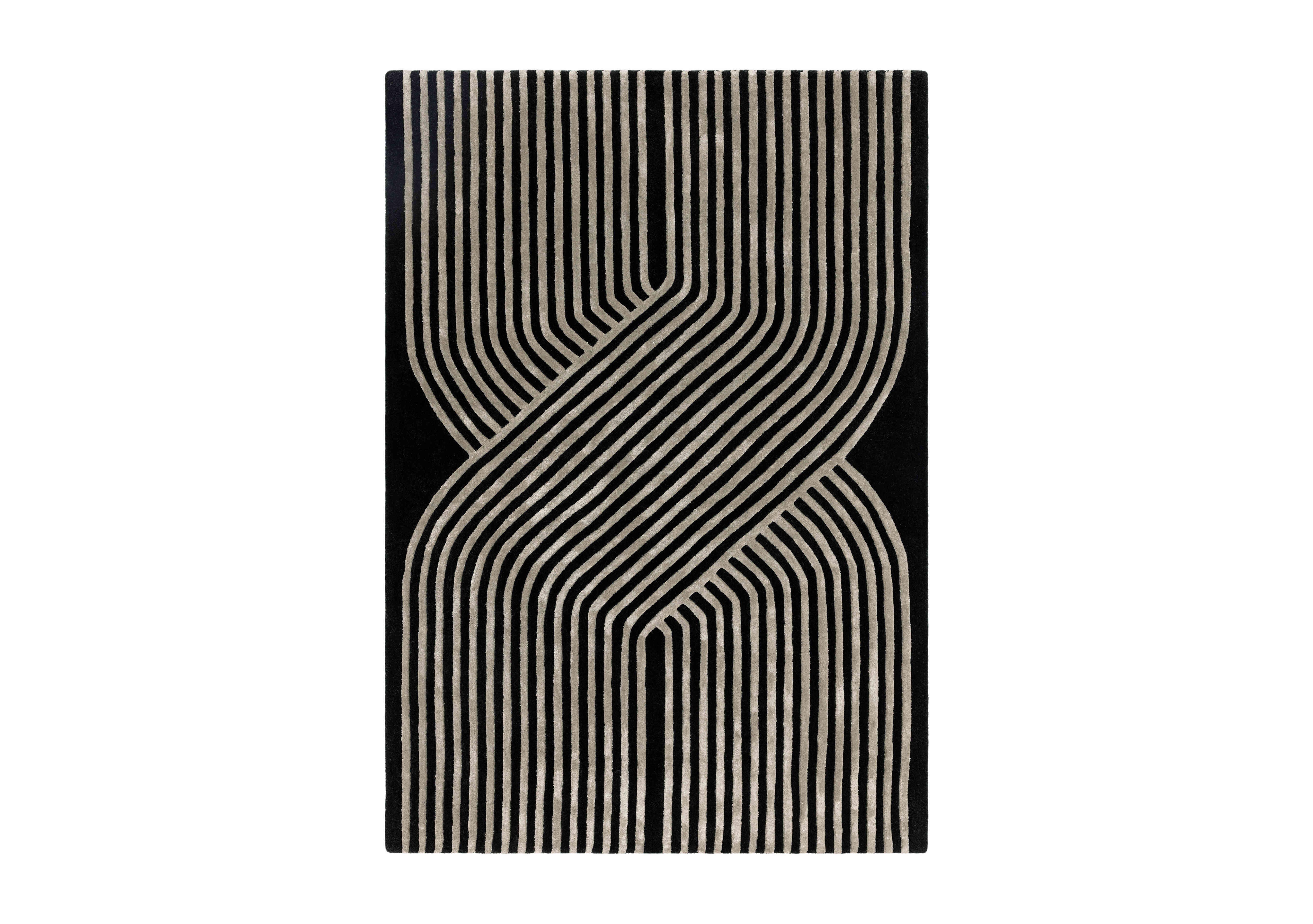 Crispin Rug in Gunmetal on Furniture Village
