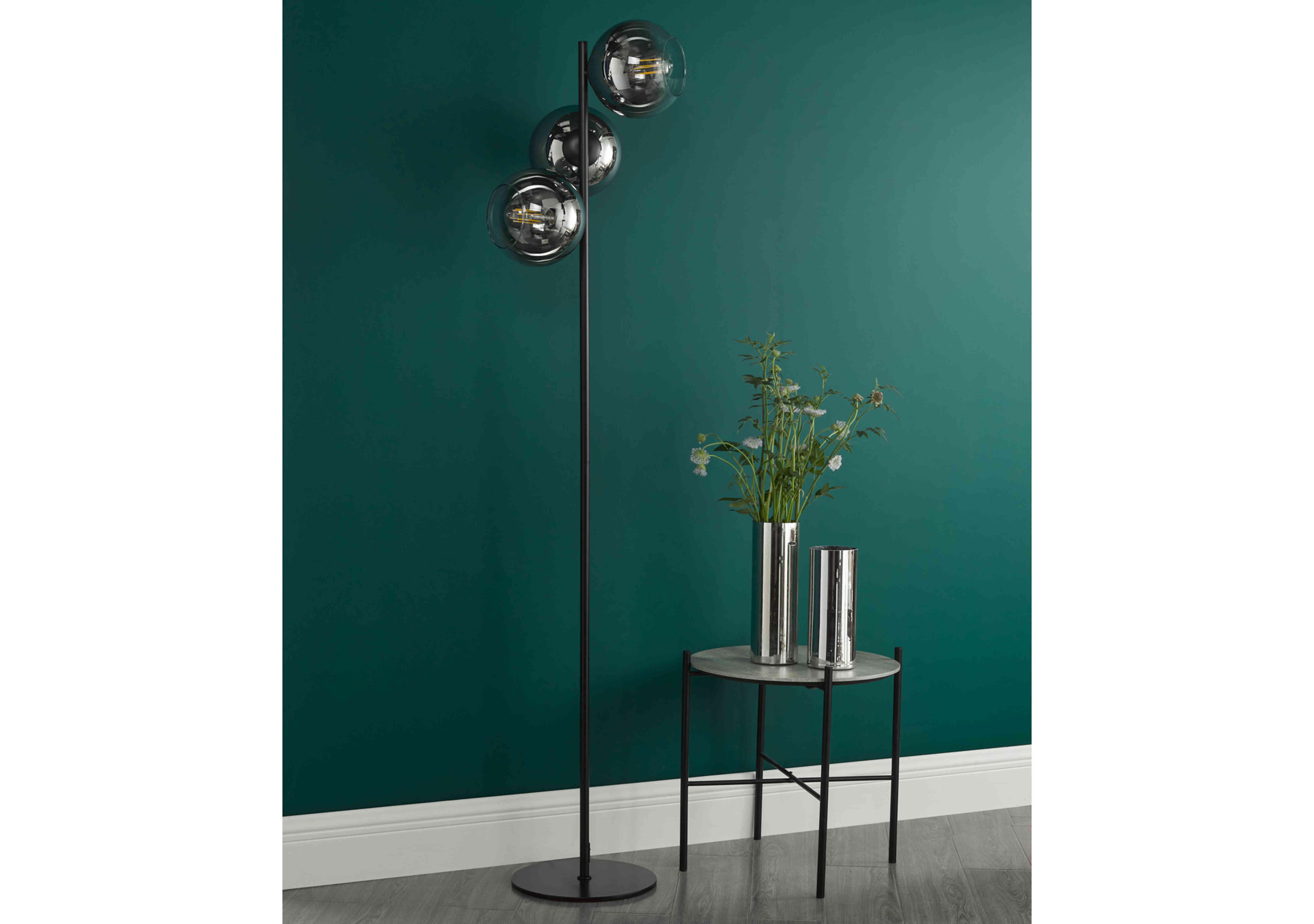 Lycia 3 Light Floor Lamp in  on Furniture Village